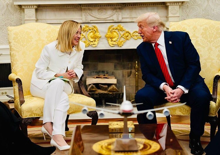 President Trump and Italian Prime Minister Giorgia Meloni.