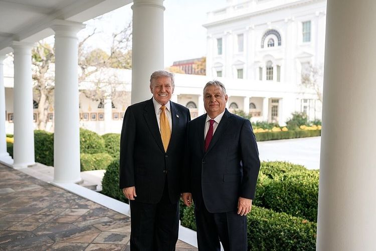 President Donald Trump with Hungarian Prime Minister Viktor Orban at the White House. November 7, 2025