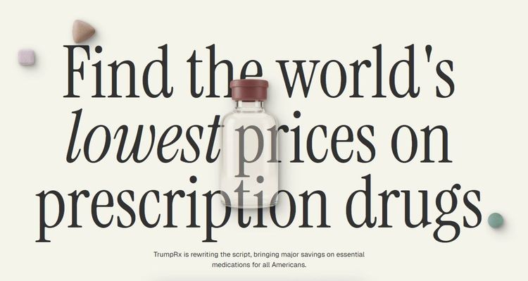 The Trump Rx website