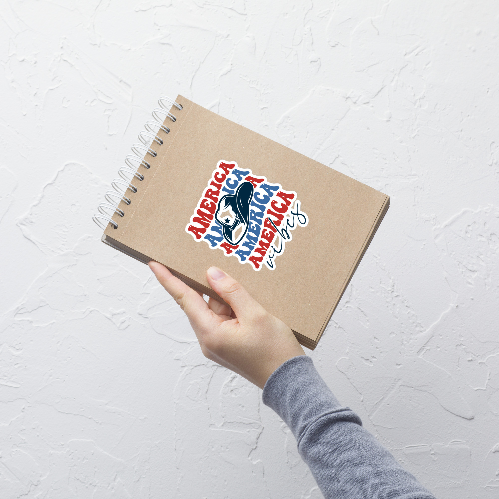 America Vibes - Die-cut sticker view 3