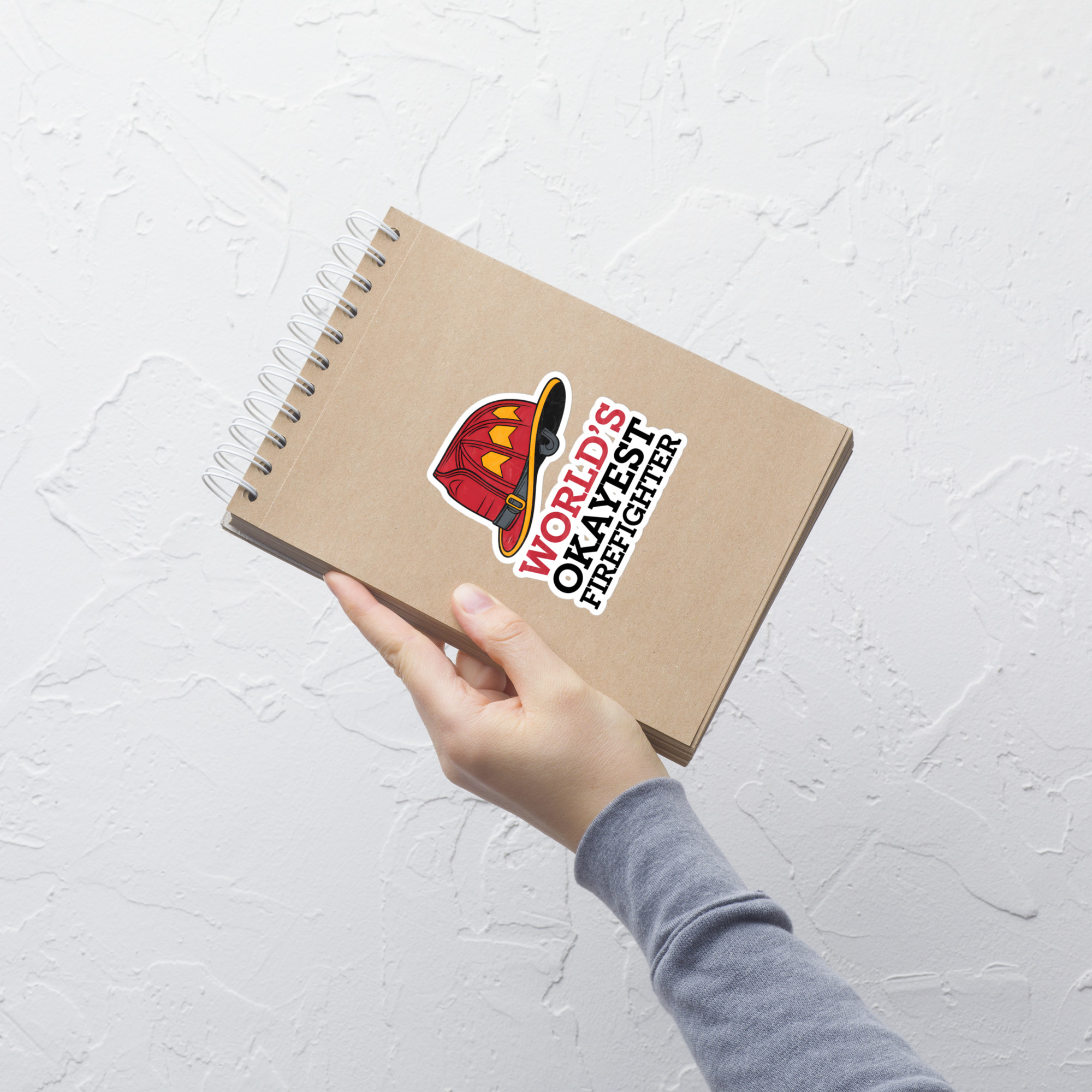 World's Okayest Firefighter - Die-cut sticker view 3