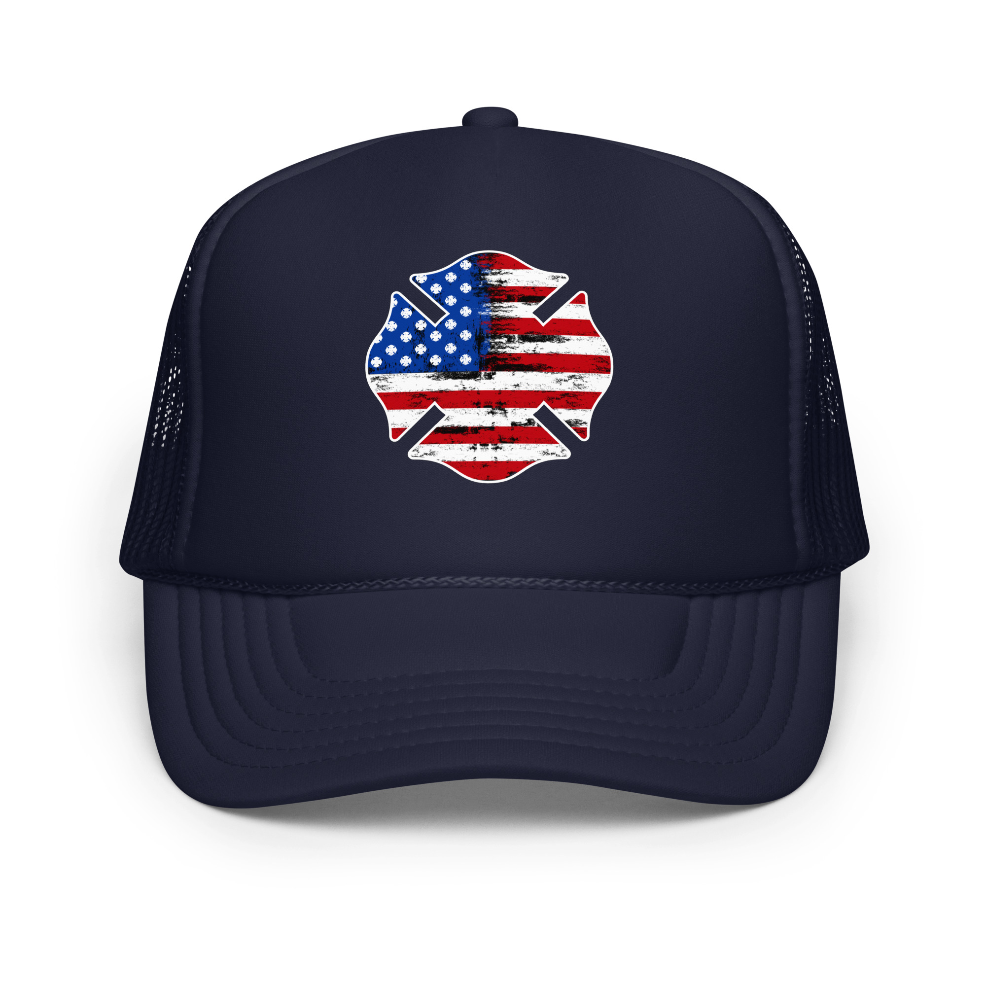 Firefighter Flag Shield - Trucker hat