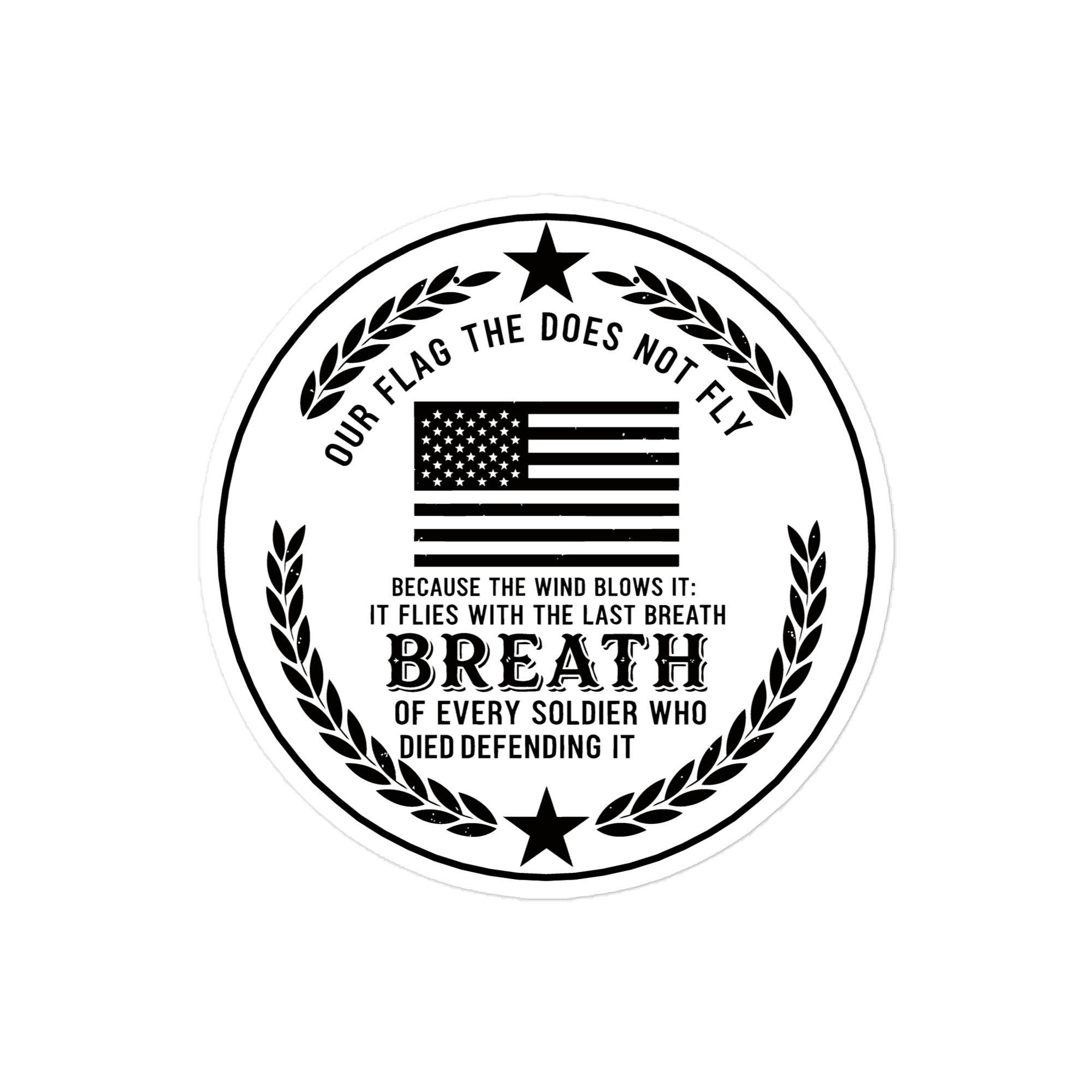 Breath of Every Soldier - Die-cut sticker view 2