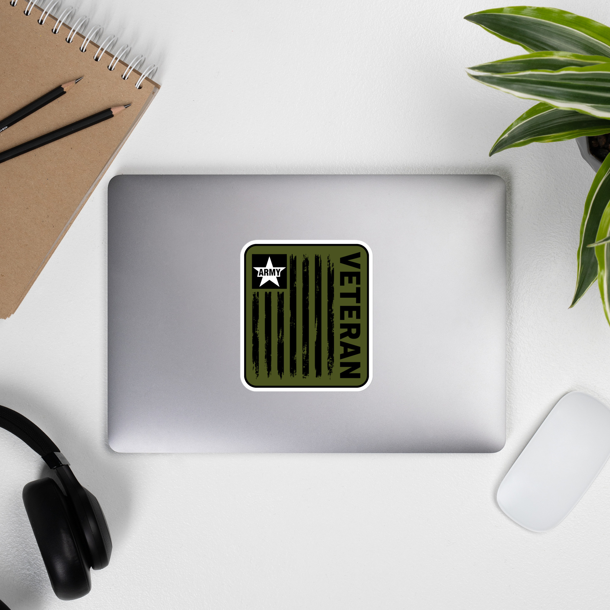 Army Veteran Green - Die-cut sticker