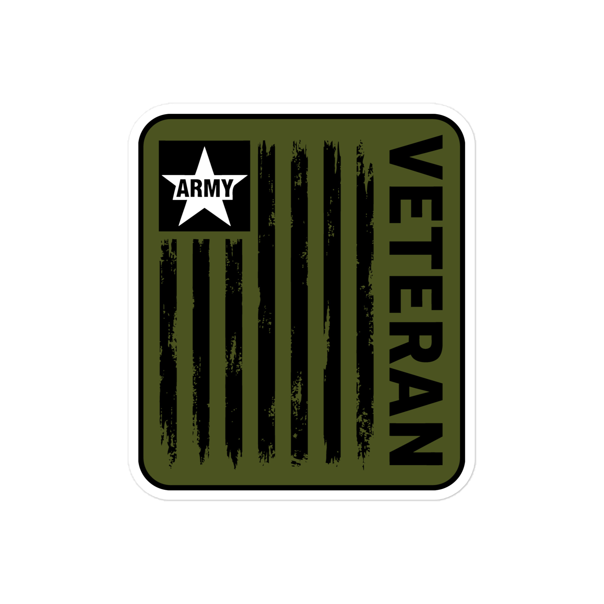 Army Veteran Green - Die-cut sticker view 2