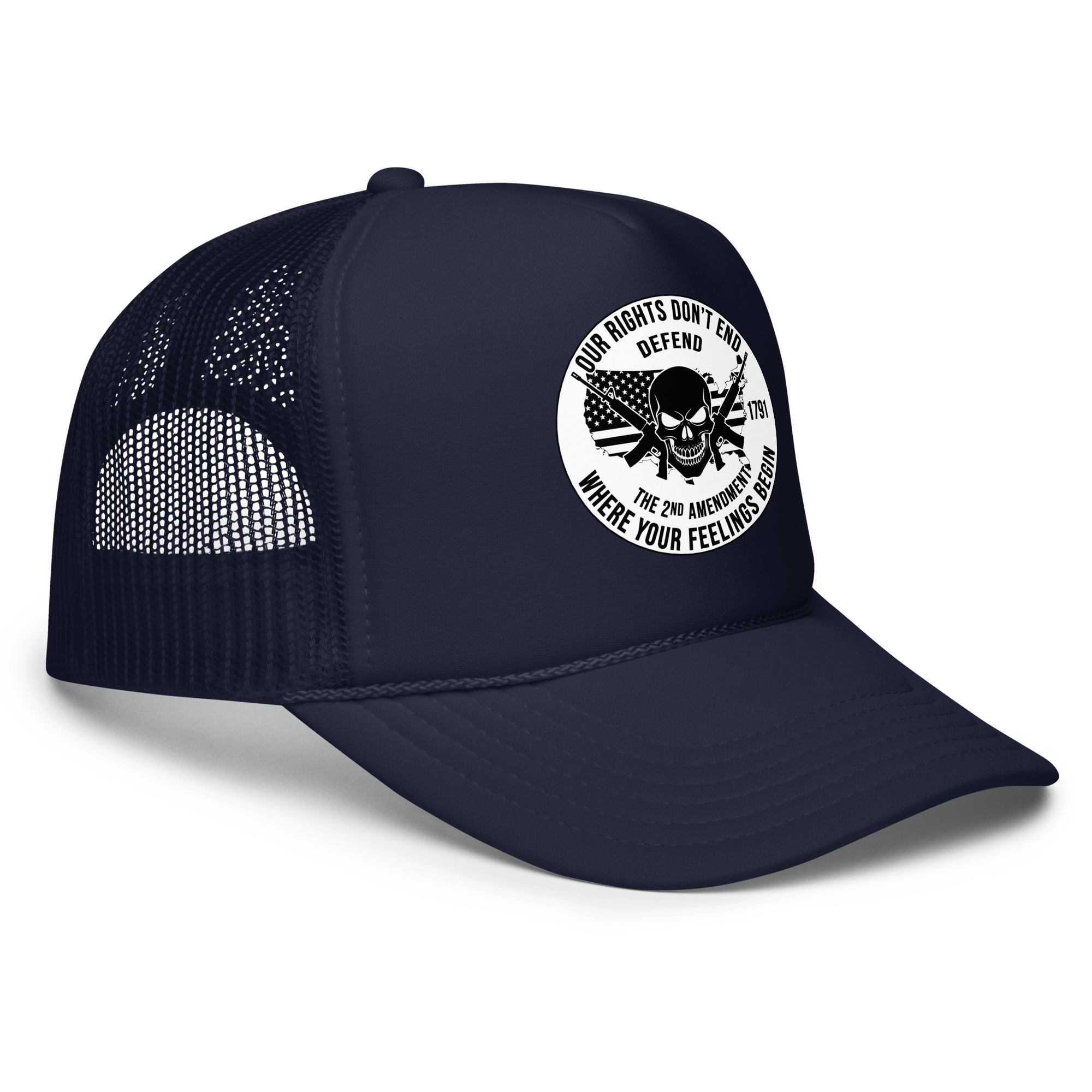 Our Rights Don't End Dark - Trucker hat view 2