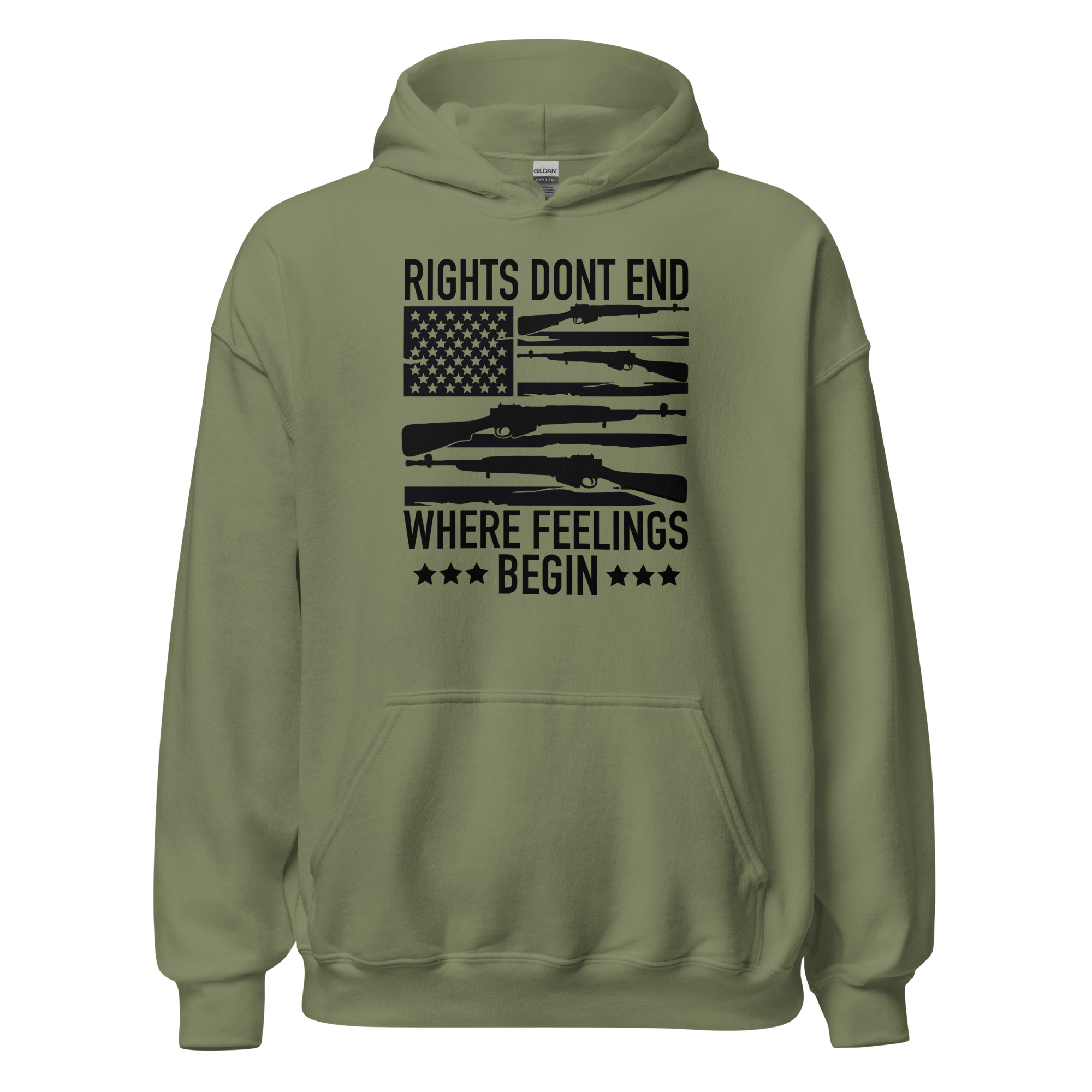 Rights Don't End - Unisex Hoodie