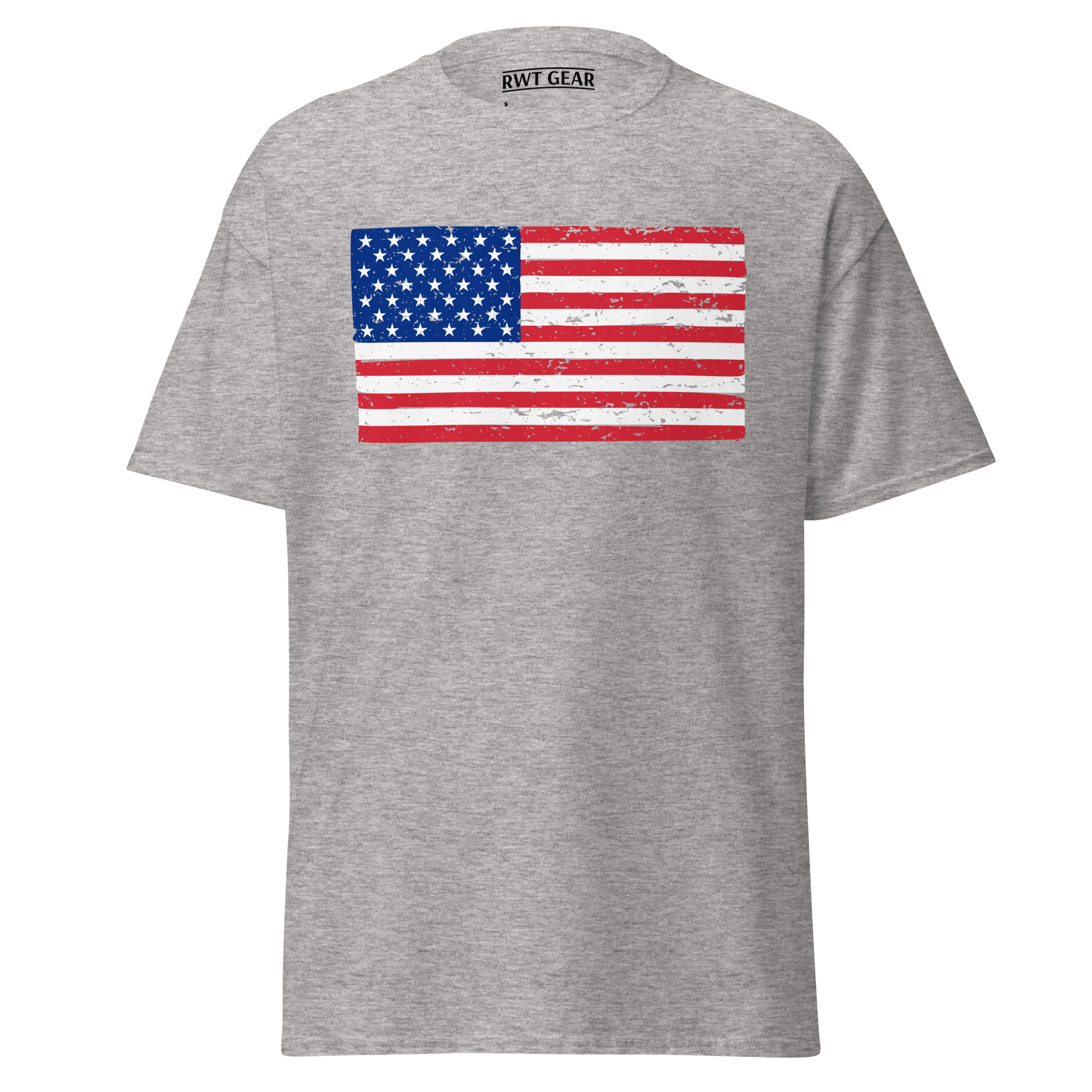  Distressed American Flag - Graphic Tee