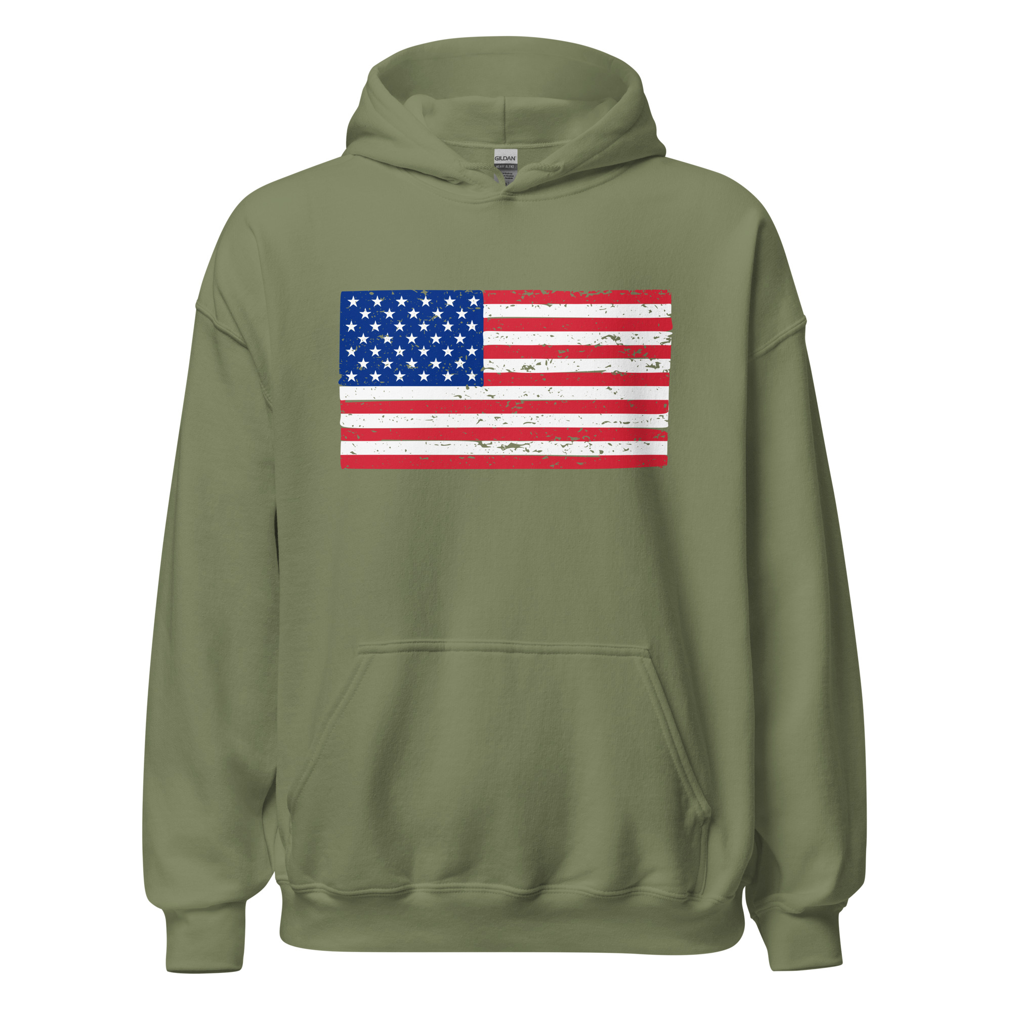 Distressed Flag - Unisex Hoodie