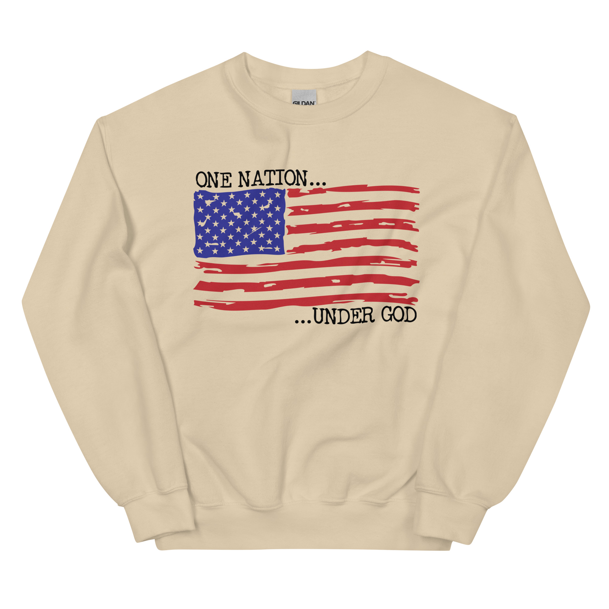 One Nation Under God Flag - Unisex Sweatshirt
