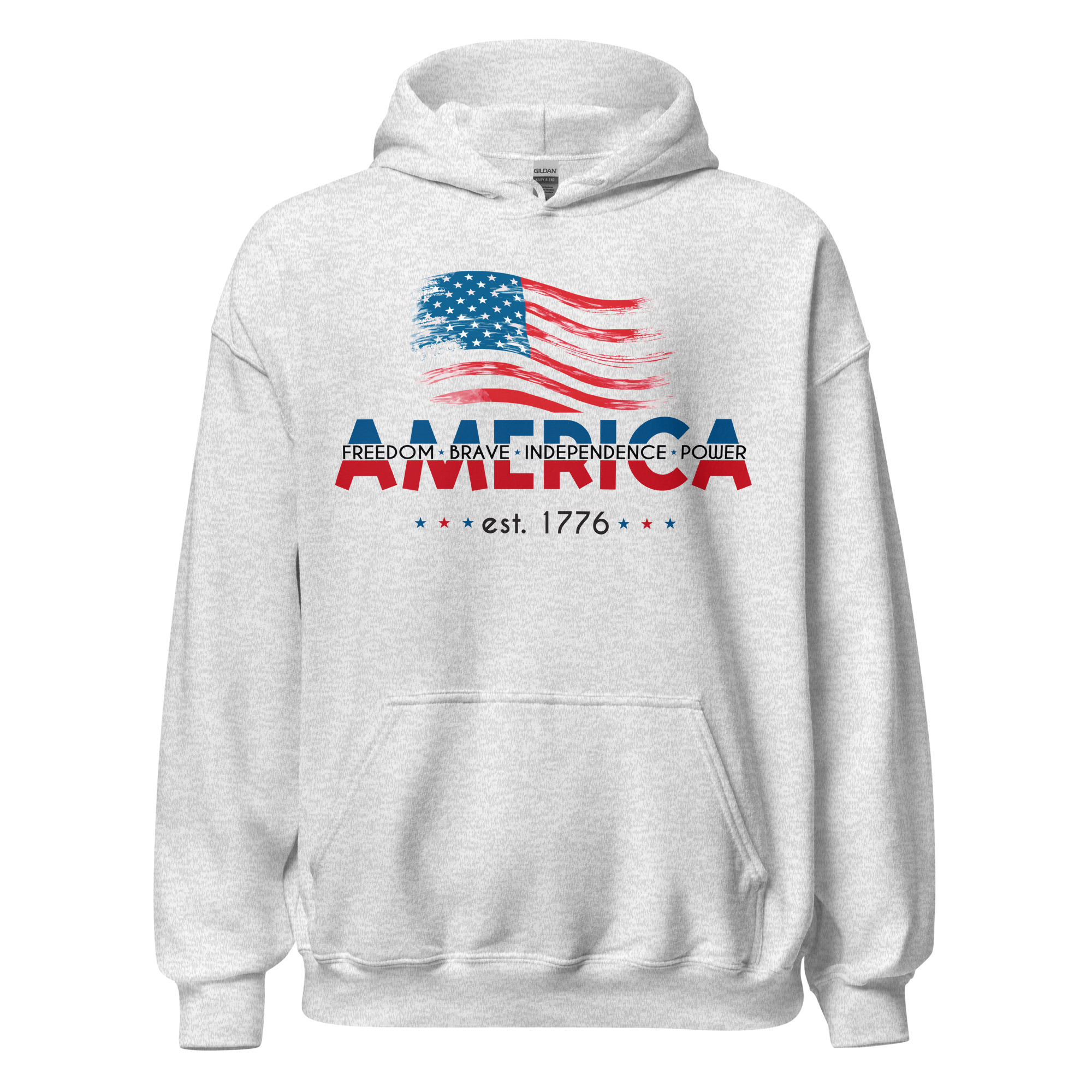 America Freedom Brave Independence Power - Unisex Hoodie