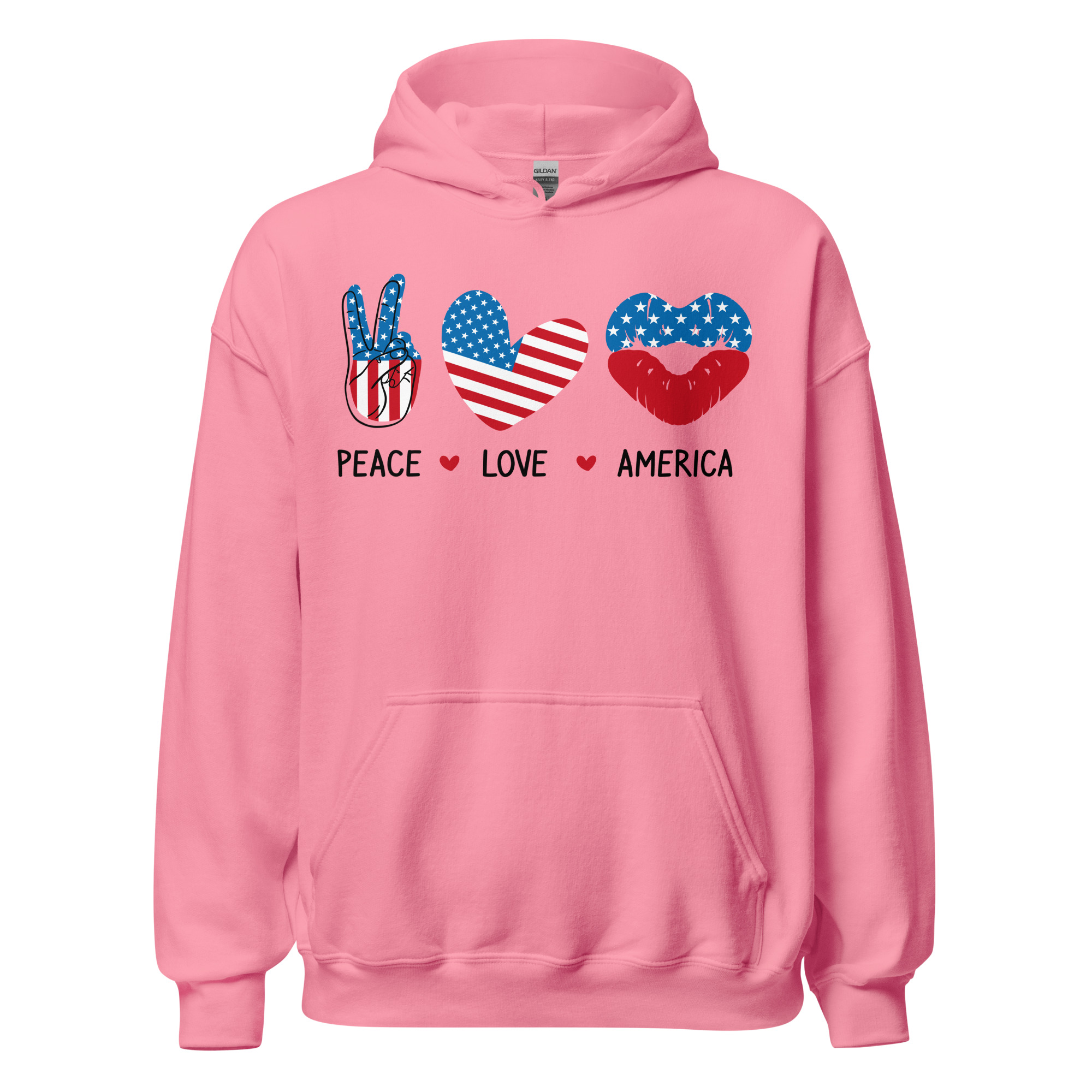 Peace Love America - Unisex Hoodie