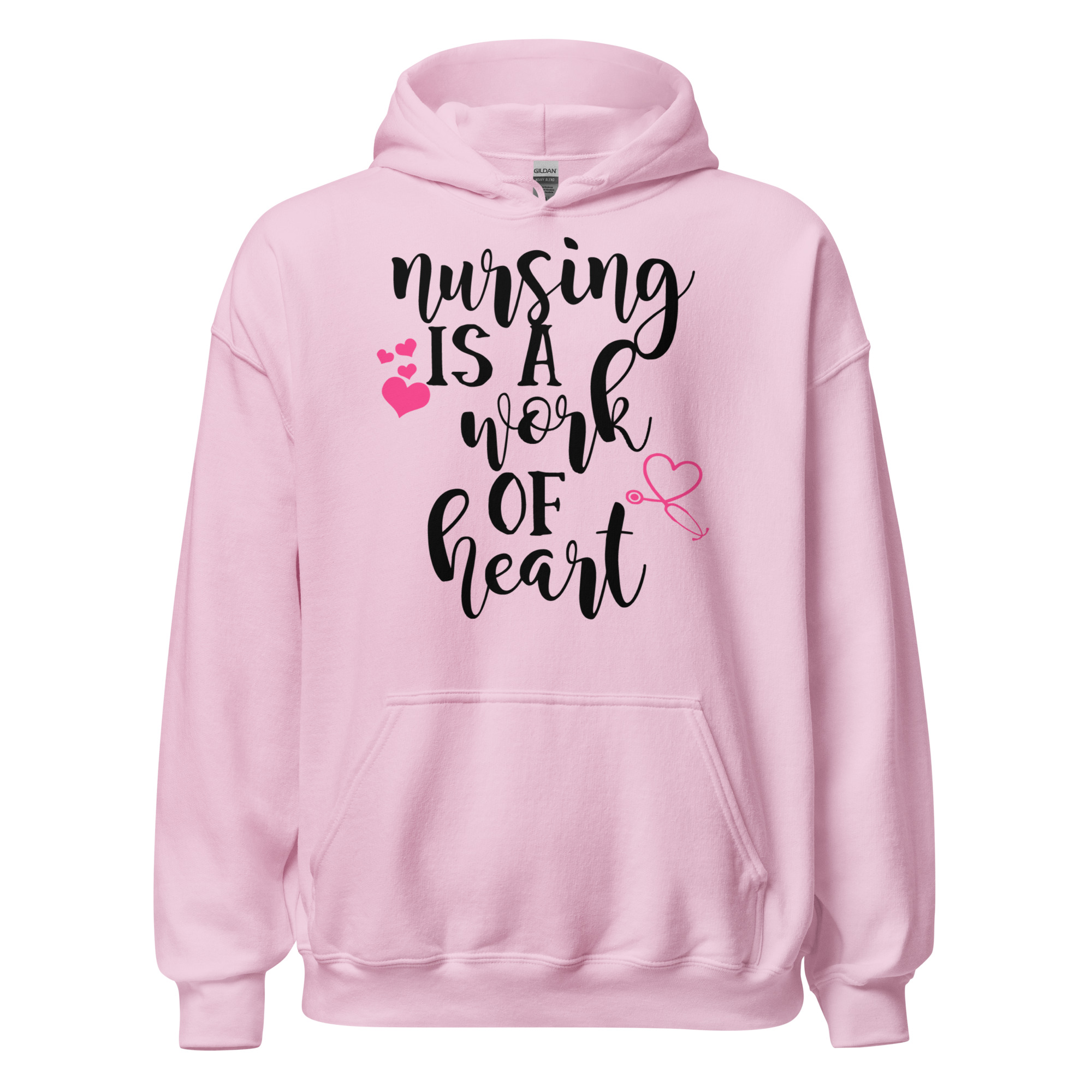 Nursing Is A Work Of Heart - Unisex Hoodie