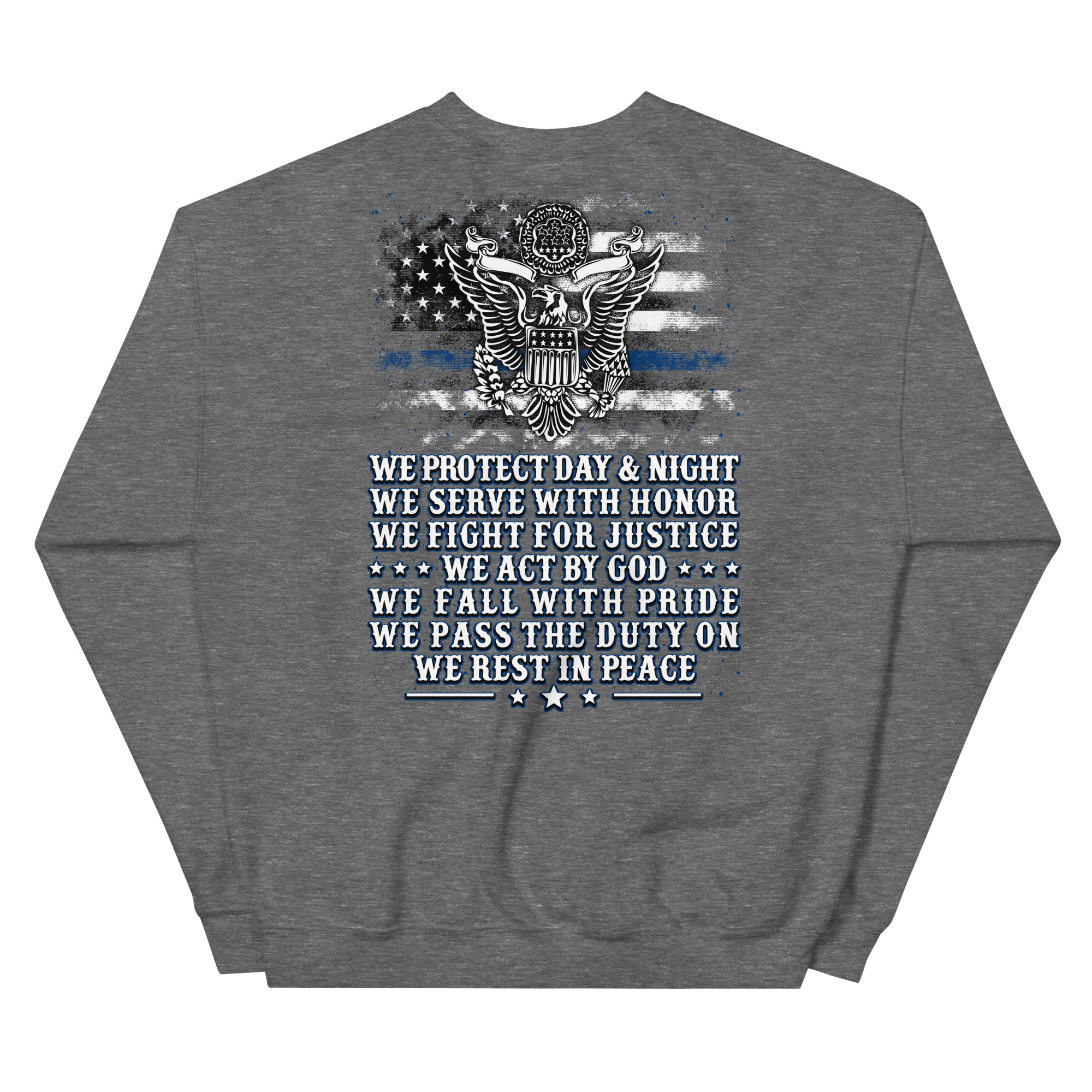 We Protect Day And Night - Unisex Sweatshirt (Back Print)