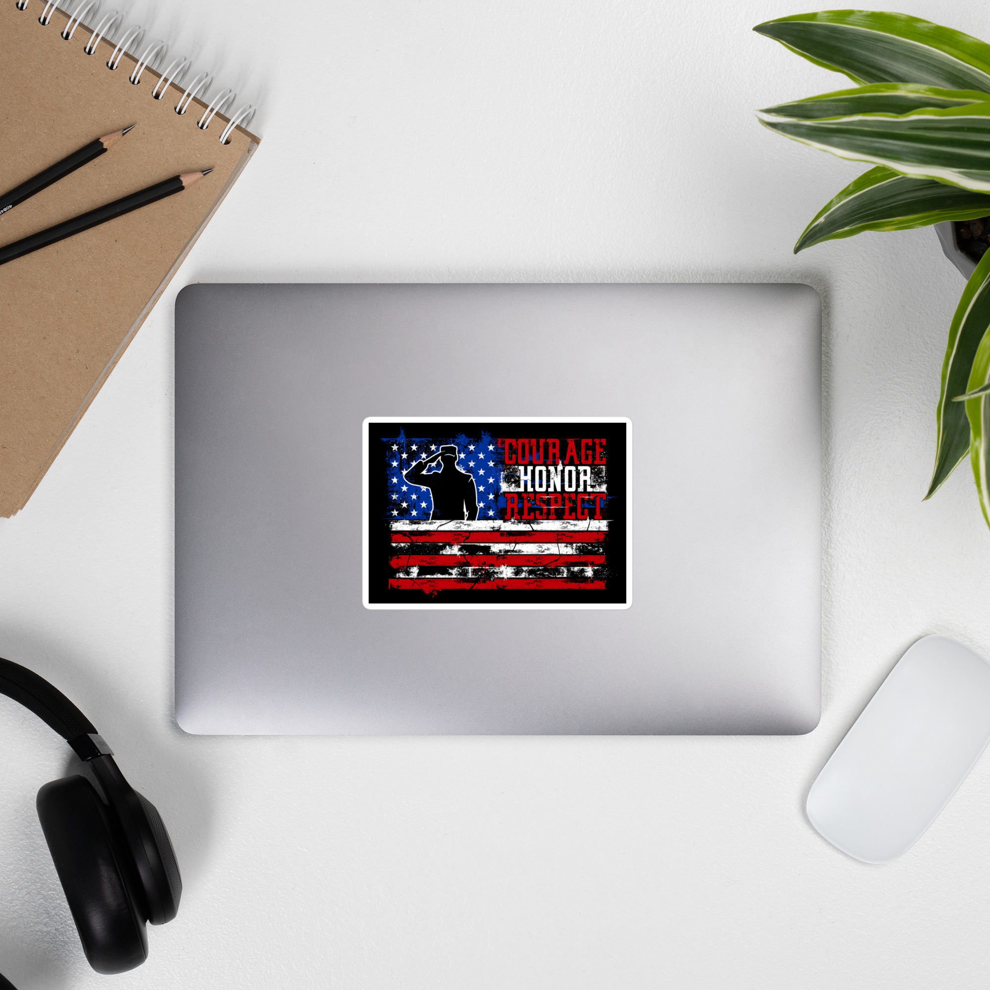  Courage Honor respect - Die-cut sticker