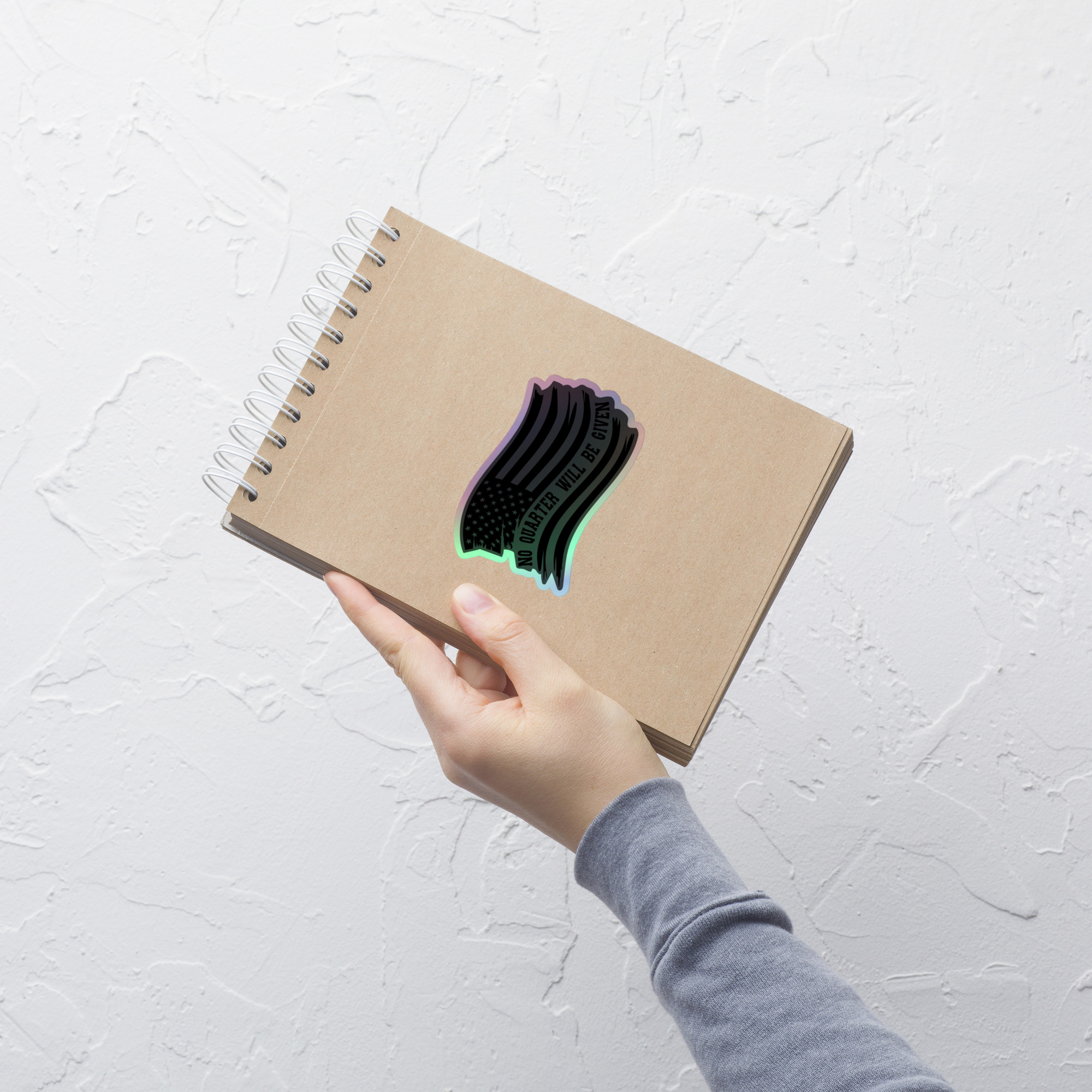 No Quarter Will Be Given - Holographic sticker view 2