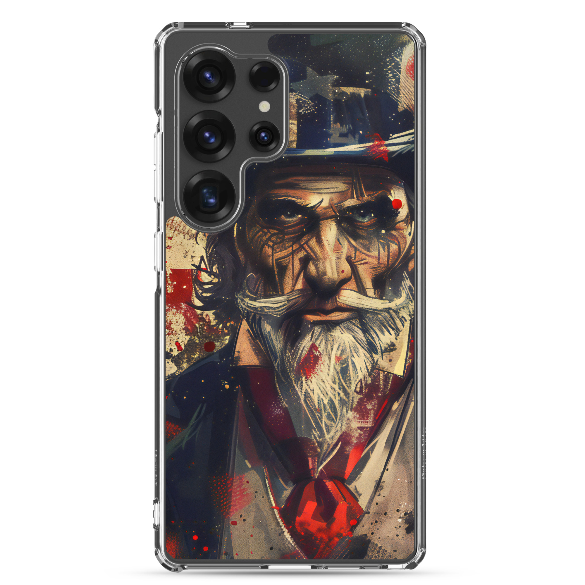 Angry Uncle Sam - Clear Case for Samsung S24-S26