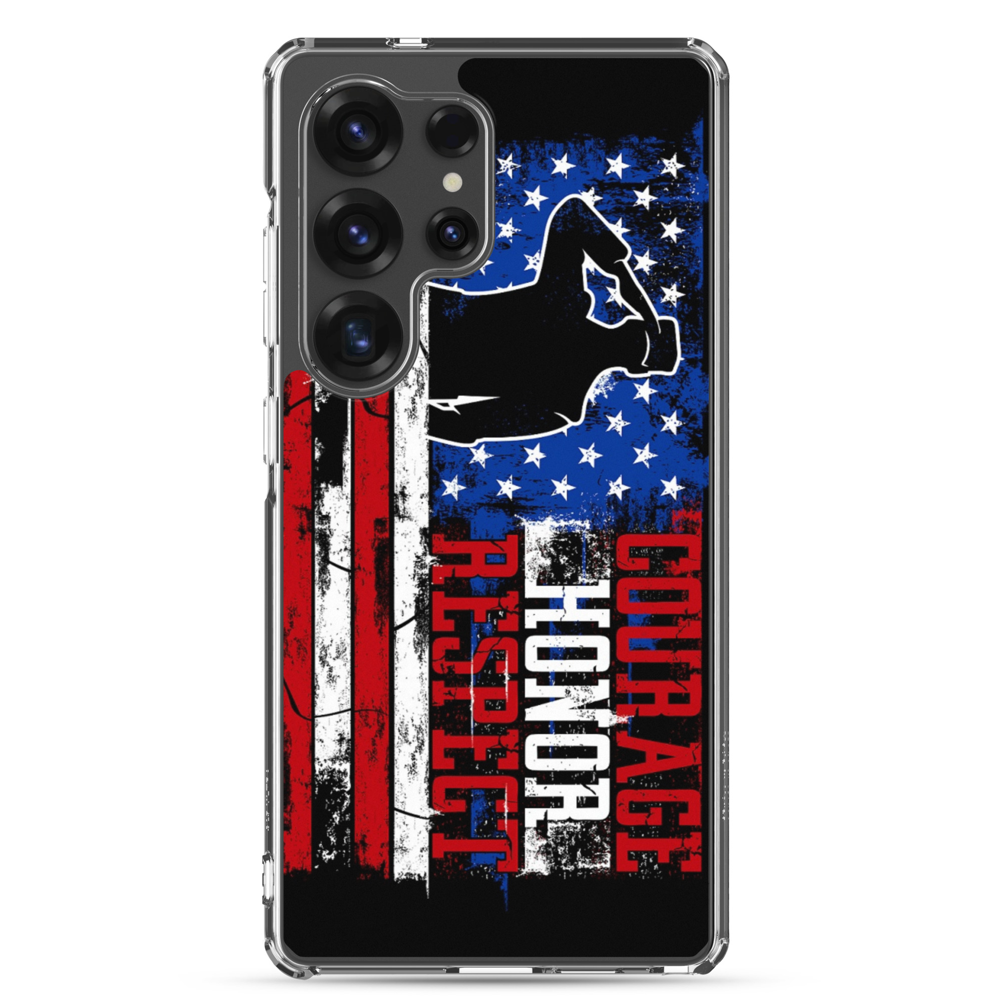 Courage Honor Respect - Clear Case for Samsung S24-S26