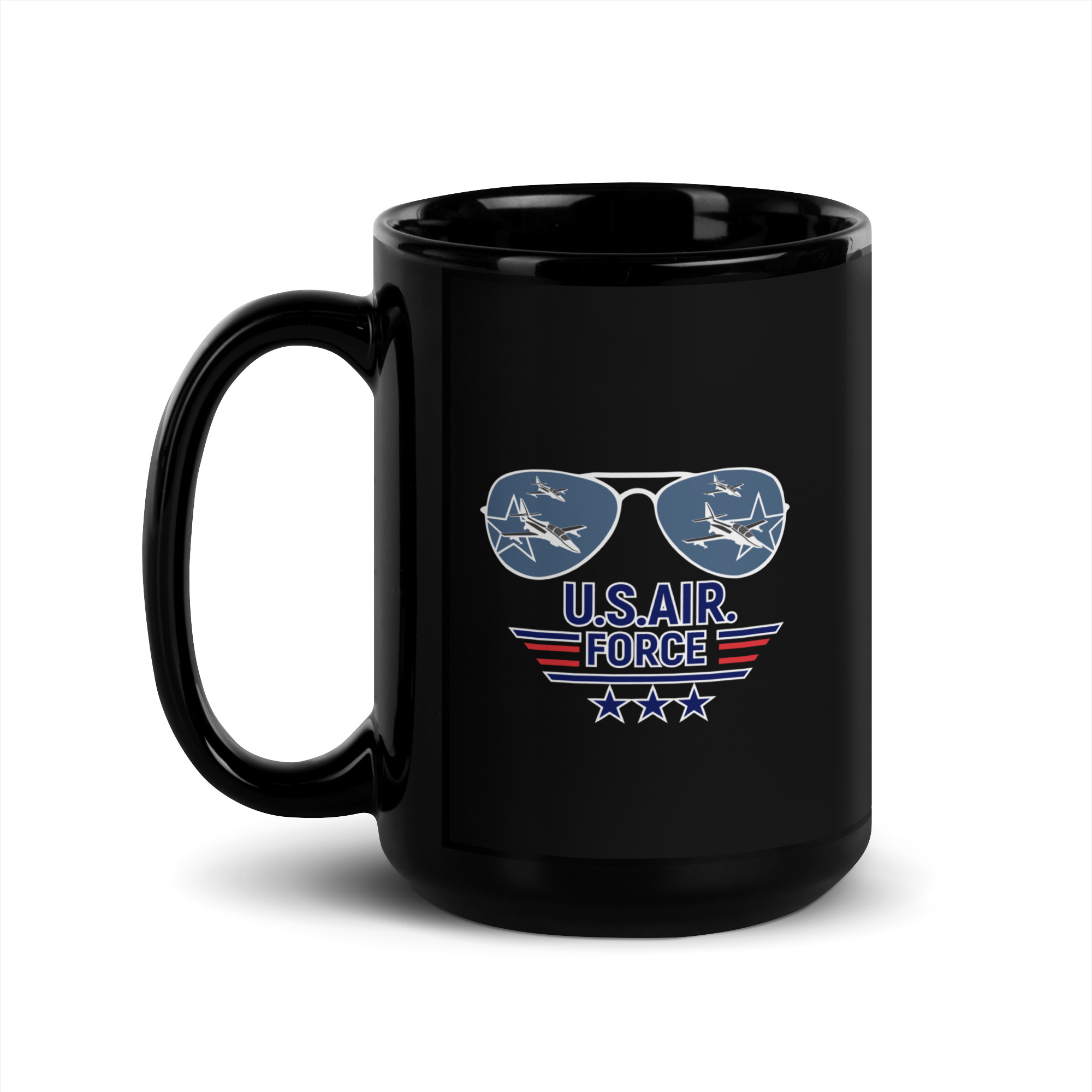 U.S. Air Force - Black Glossy Mug view 2