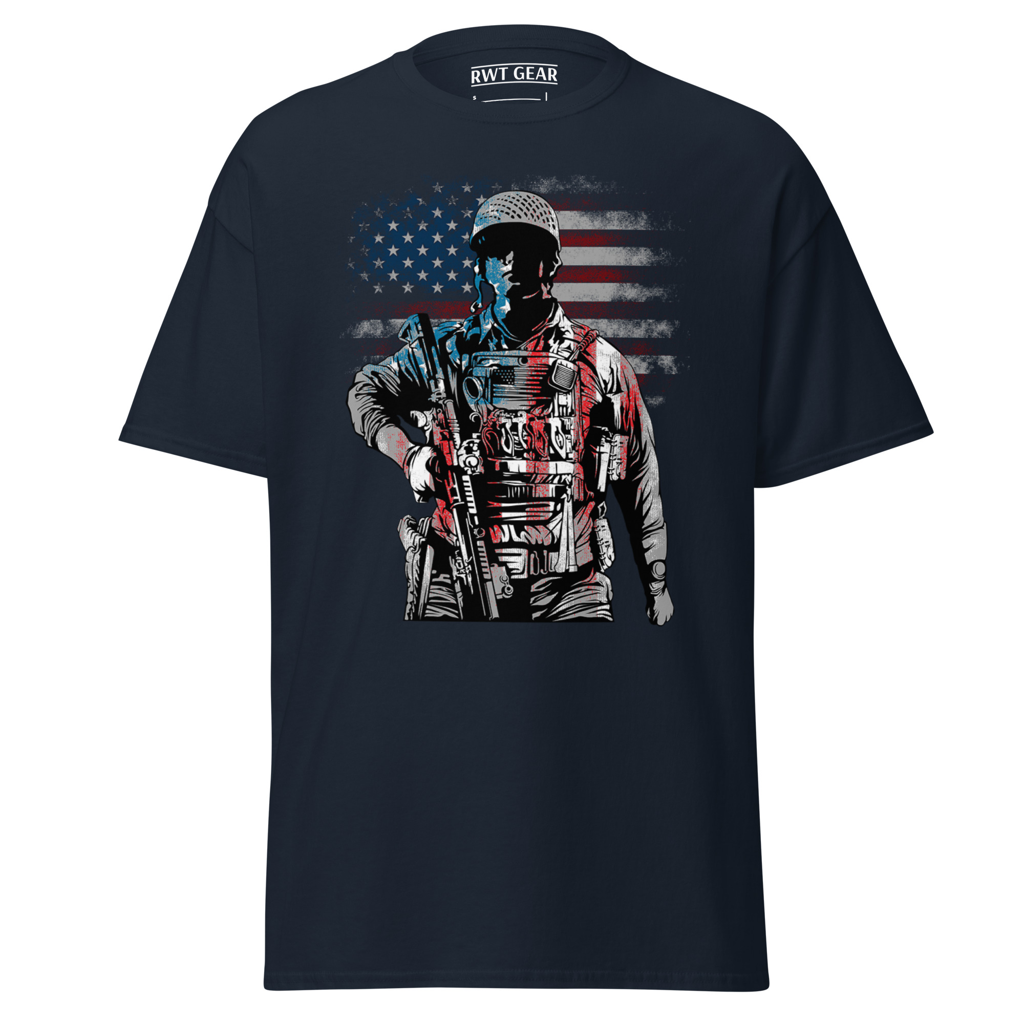 Patriot Veteran Dark Colors - Graphic Tee in Navy