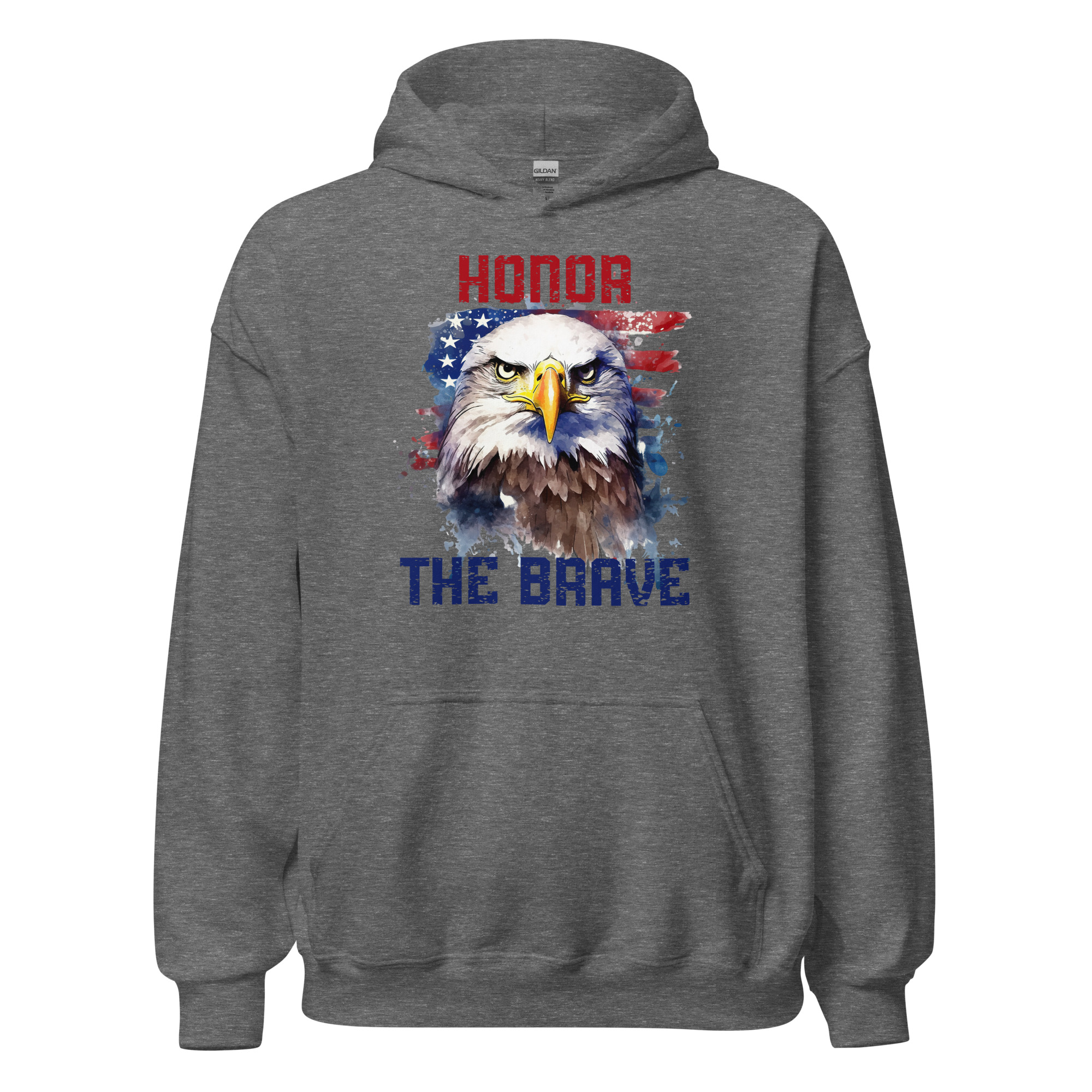 Honor The Brave - Unisex Hoodie in Graphite Heather