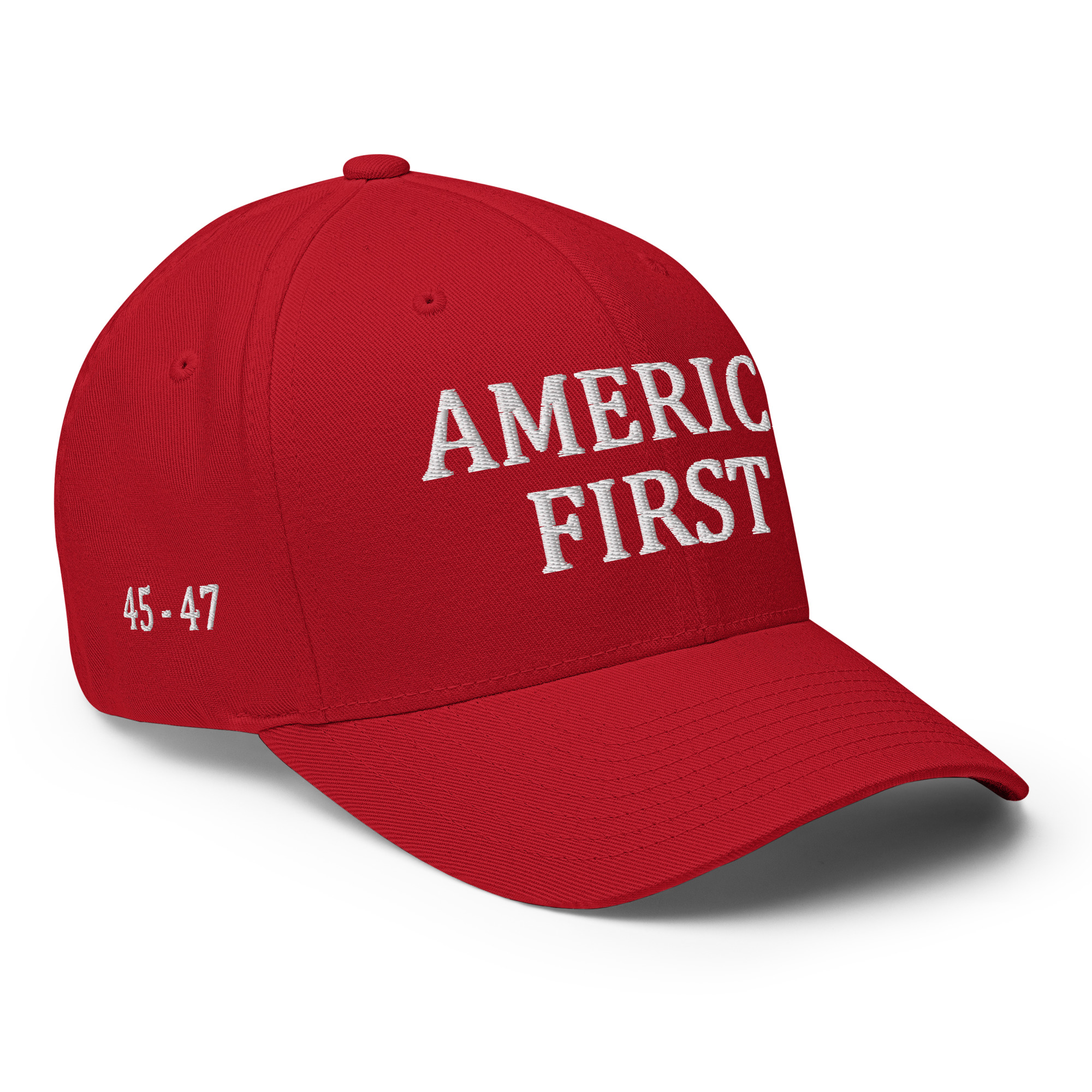 America First 45-47 - Embroidered Closed-Back Hat view 3