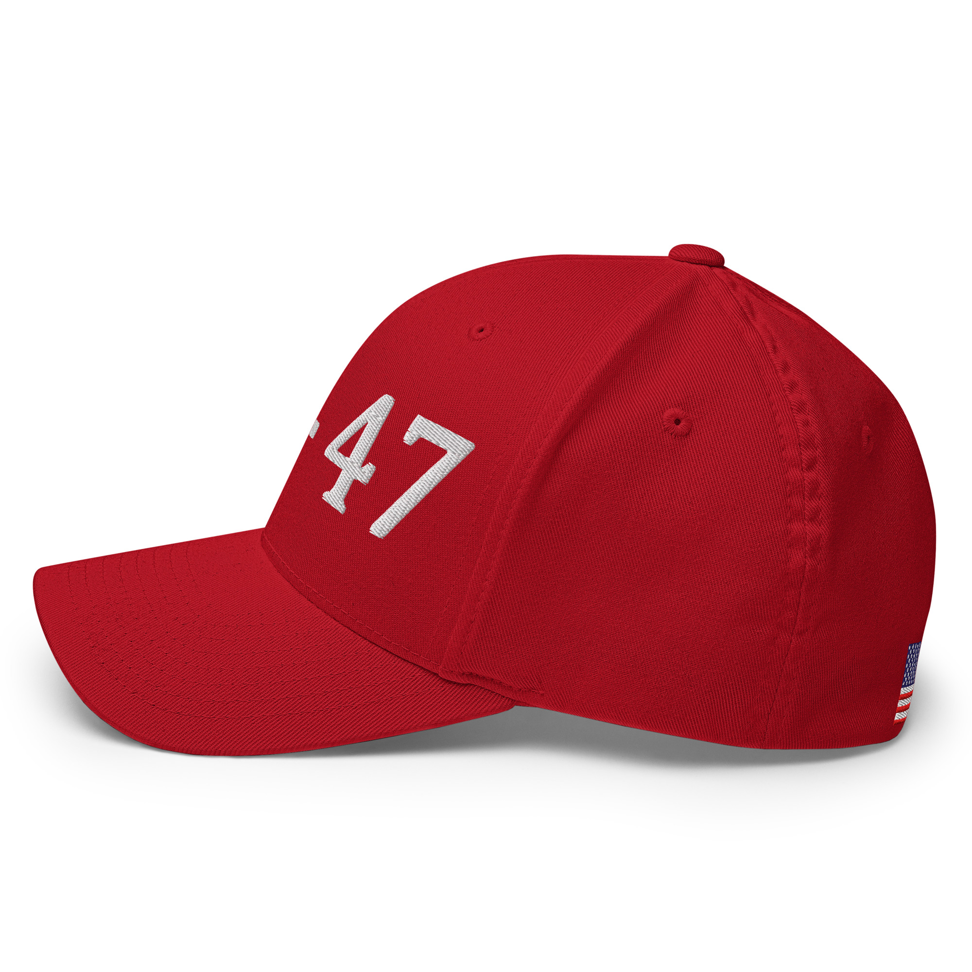45-47 Flag - Embroidered Closed-Back Hat view 4
