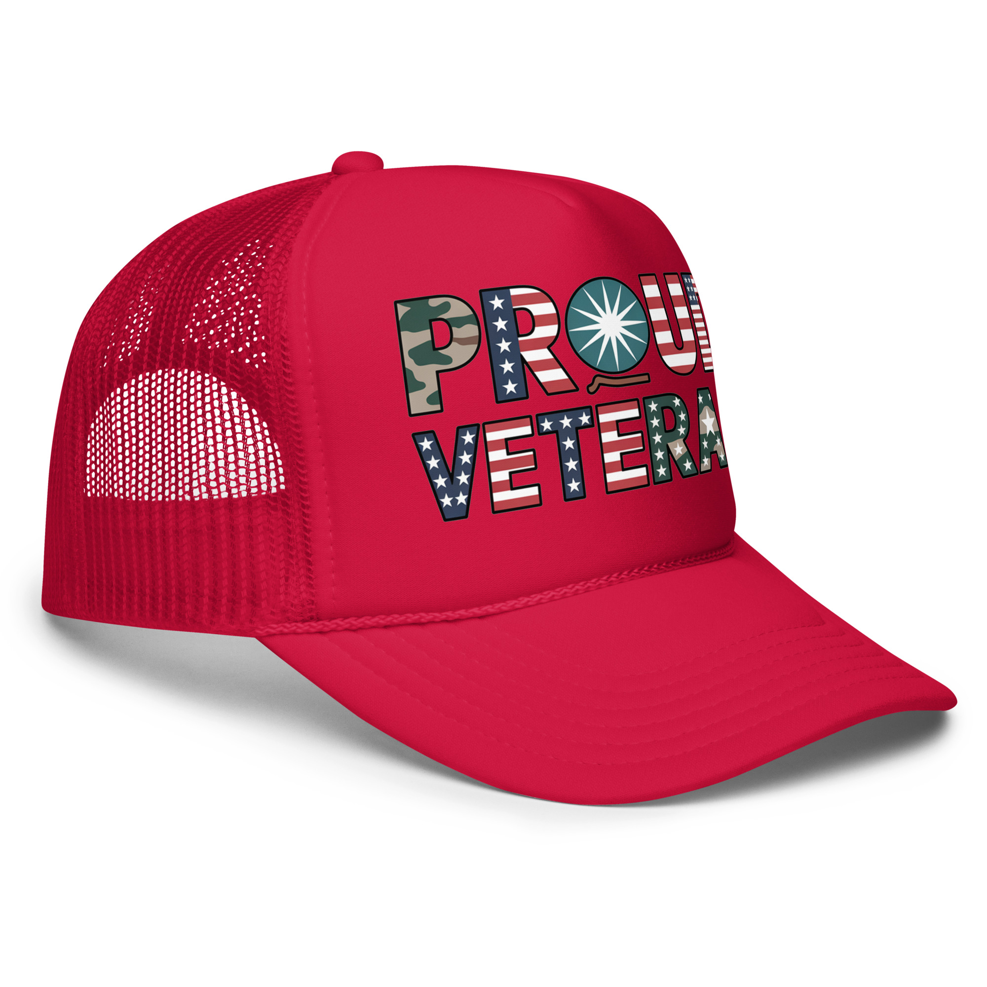 Proud Veteran - Trucker Hat view 2