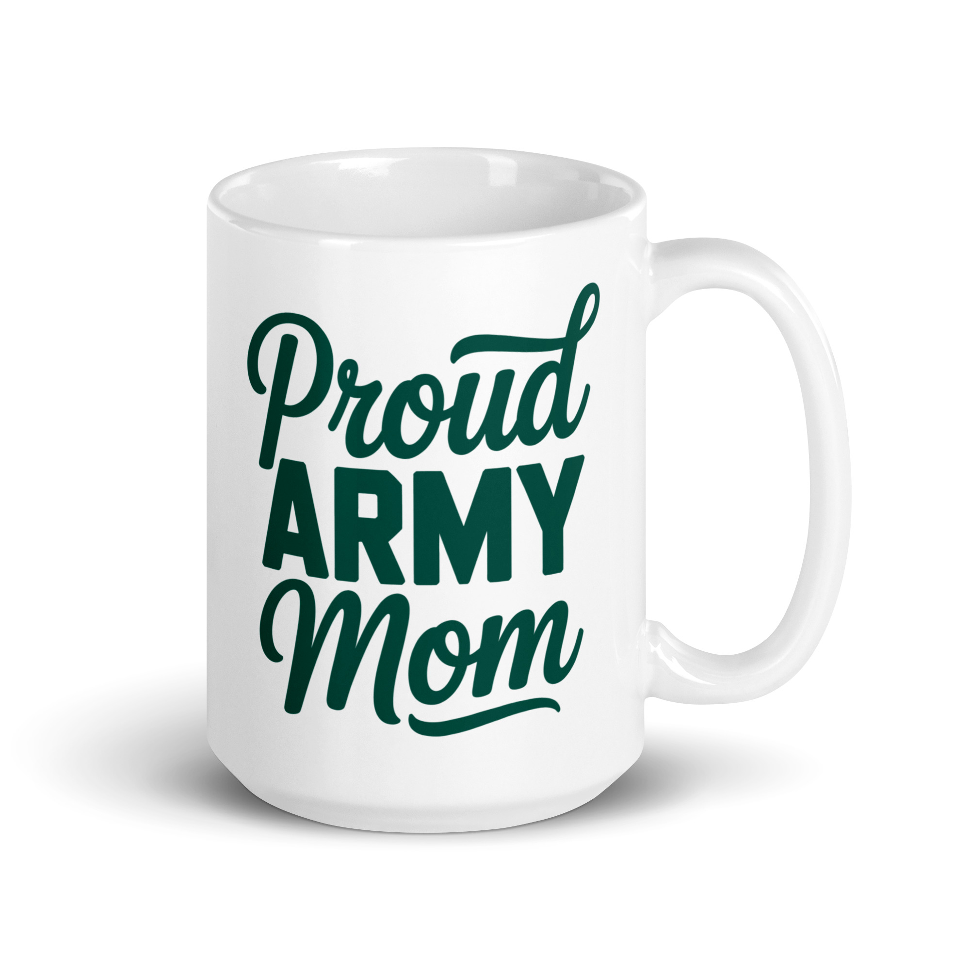 Proud Army Mom - White glossy mug
