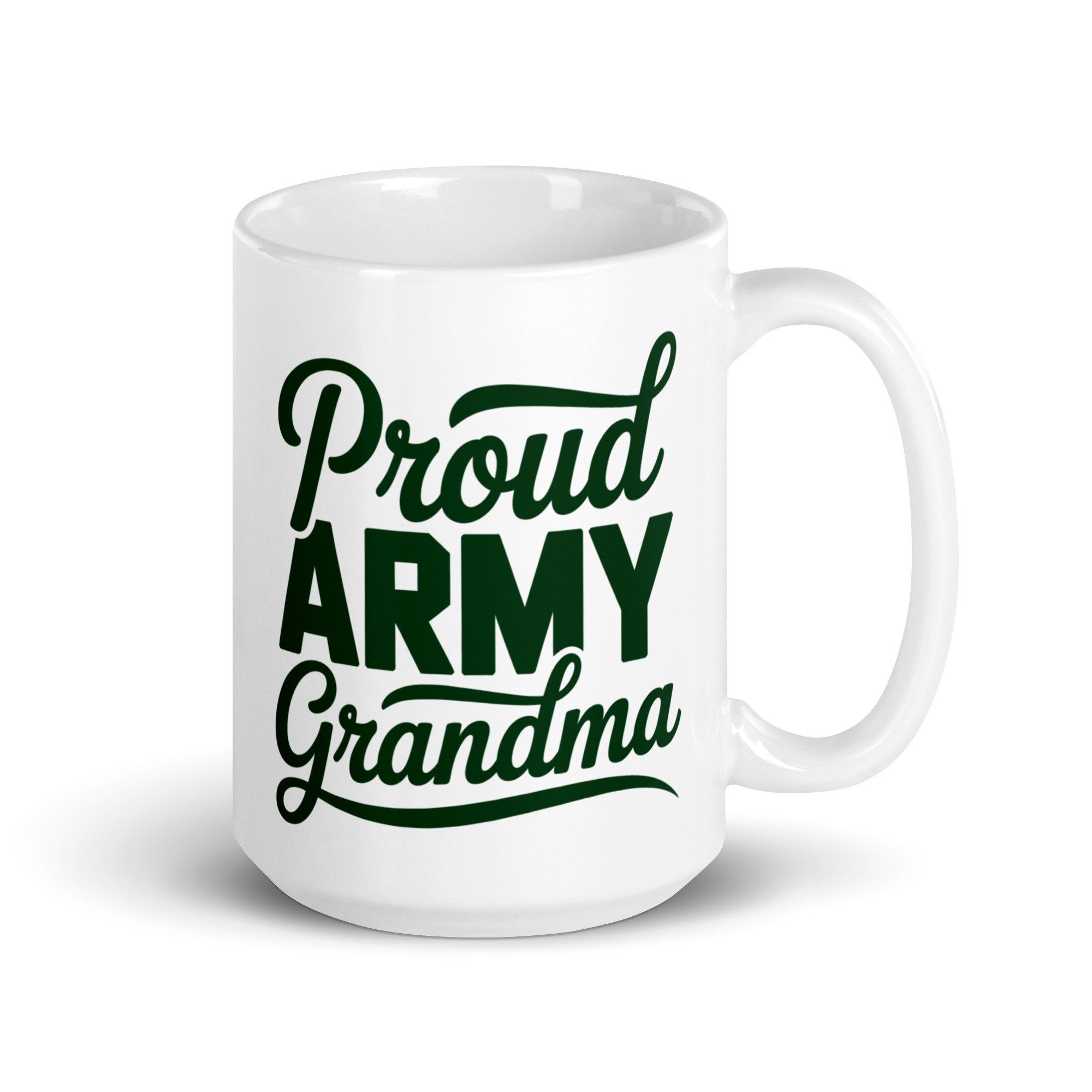 Proud Army Grandma - White glossy mug