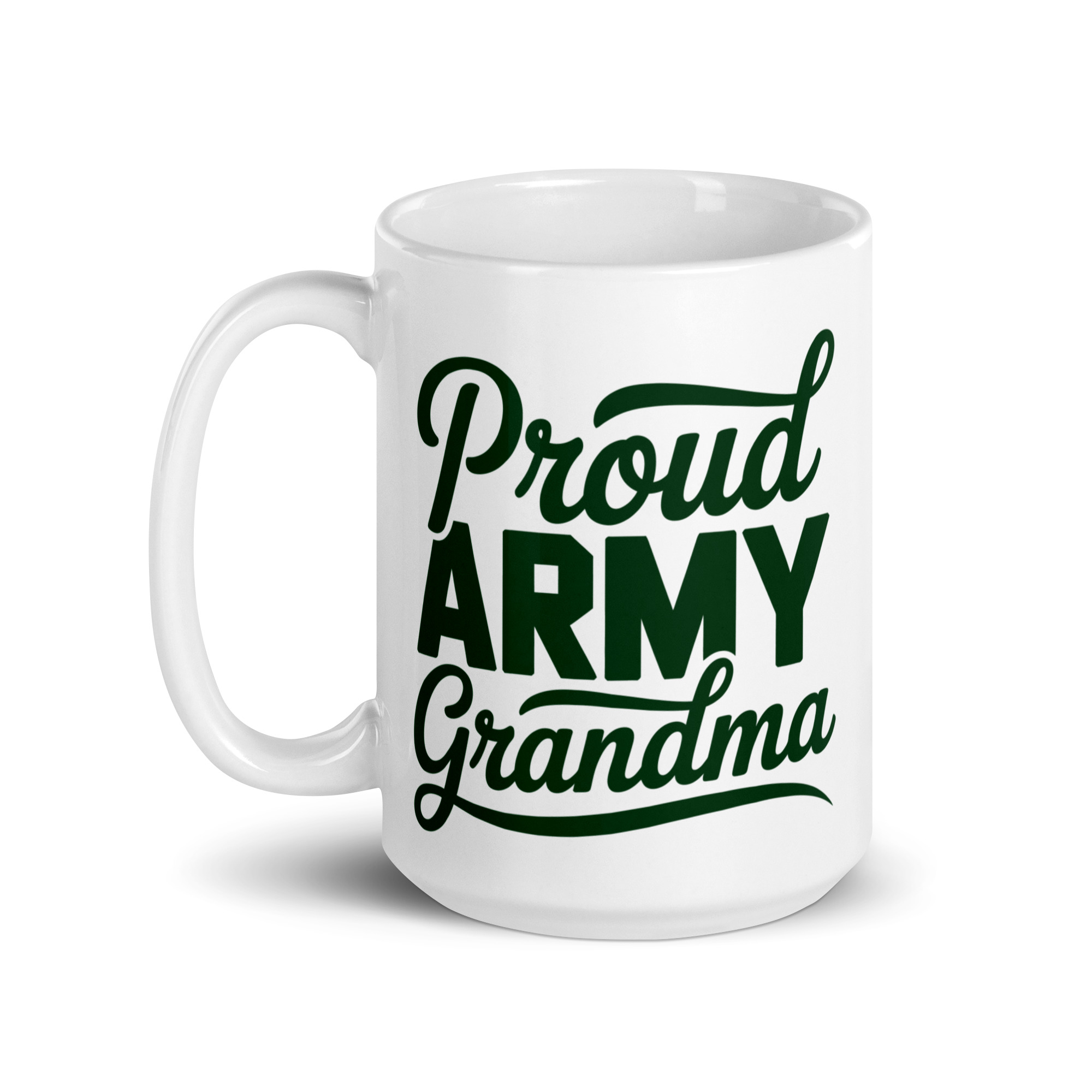 Proud Army Grandma - White glossy mug view 2