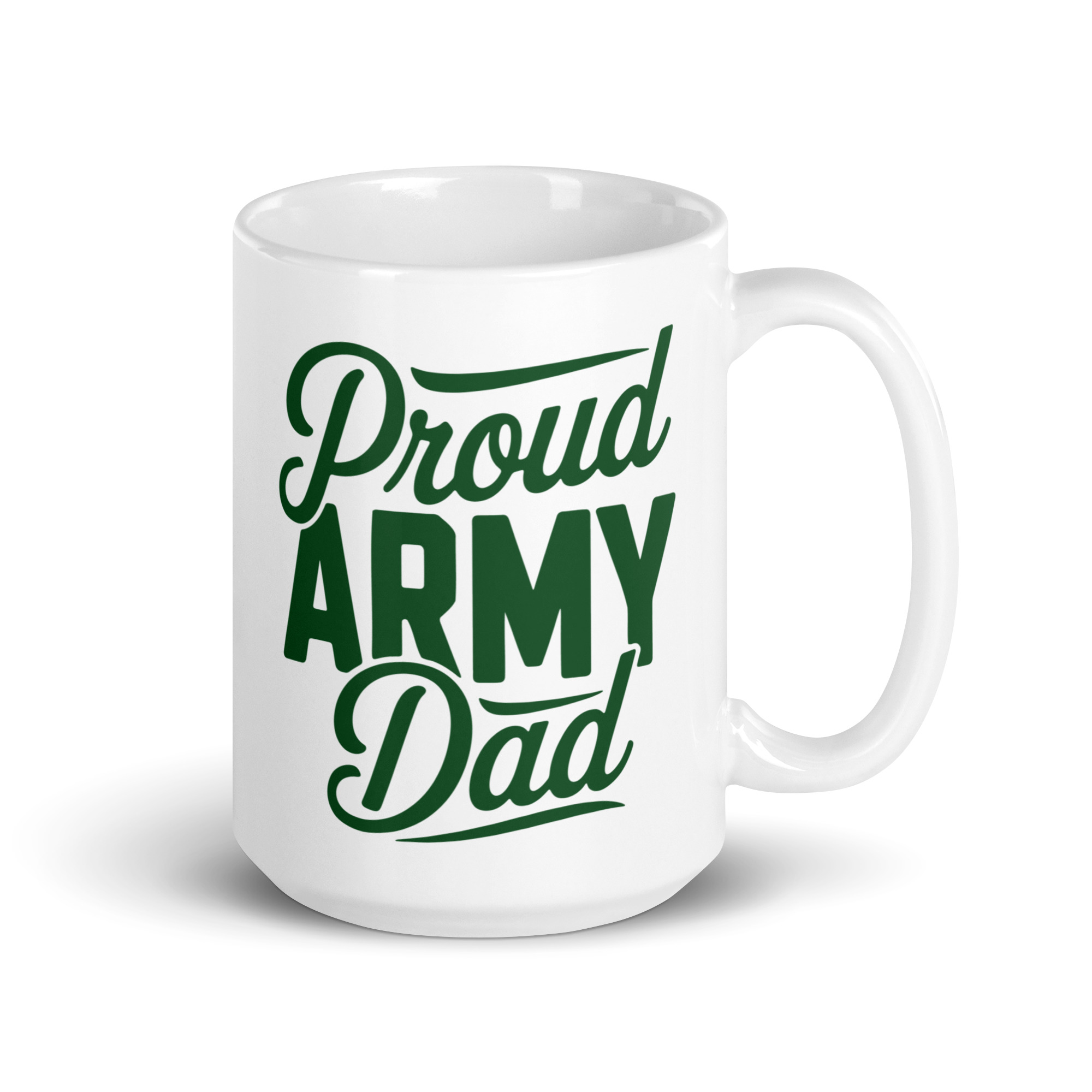 Proud Army Dad - White glossy mug