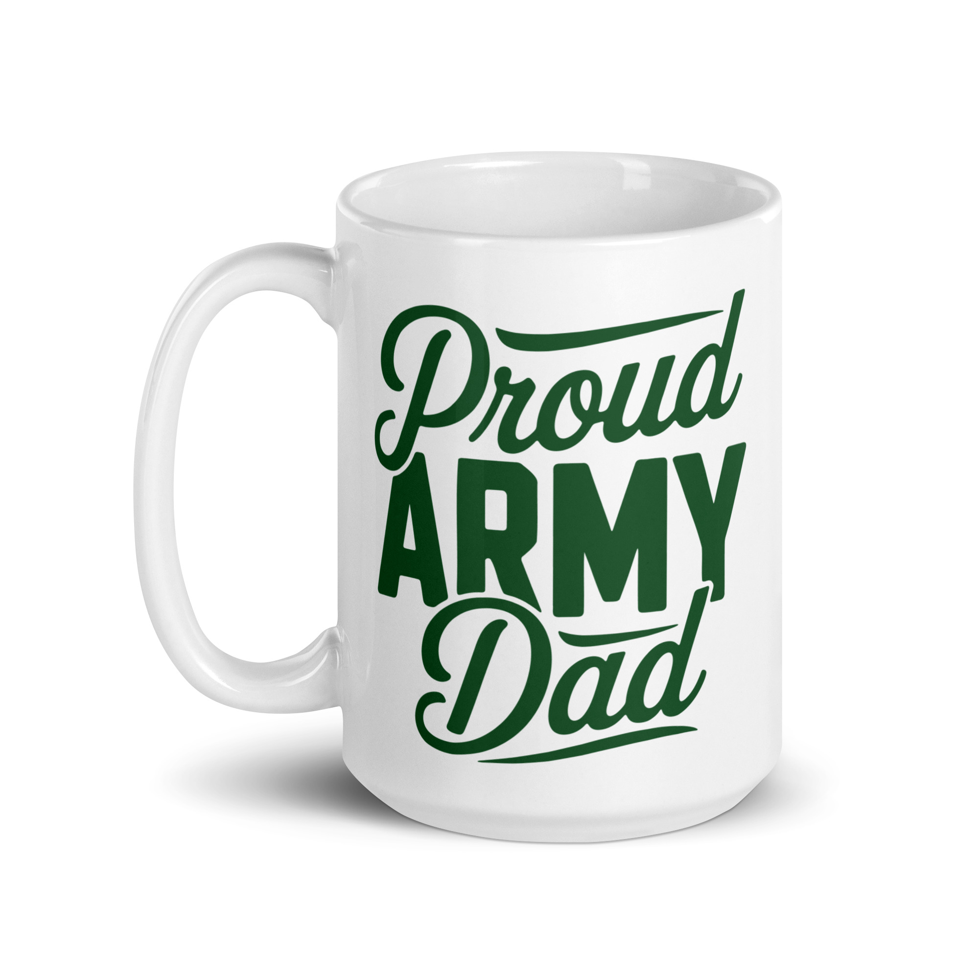 Proud Army Dad - White glossy mug view 2