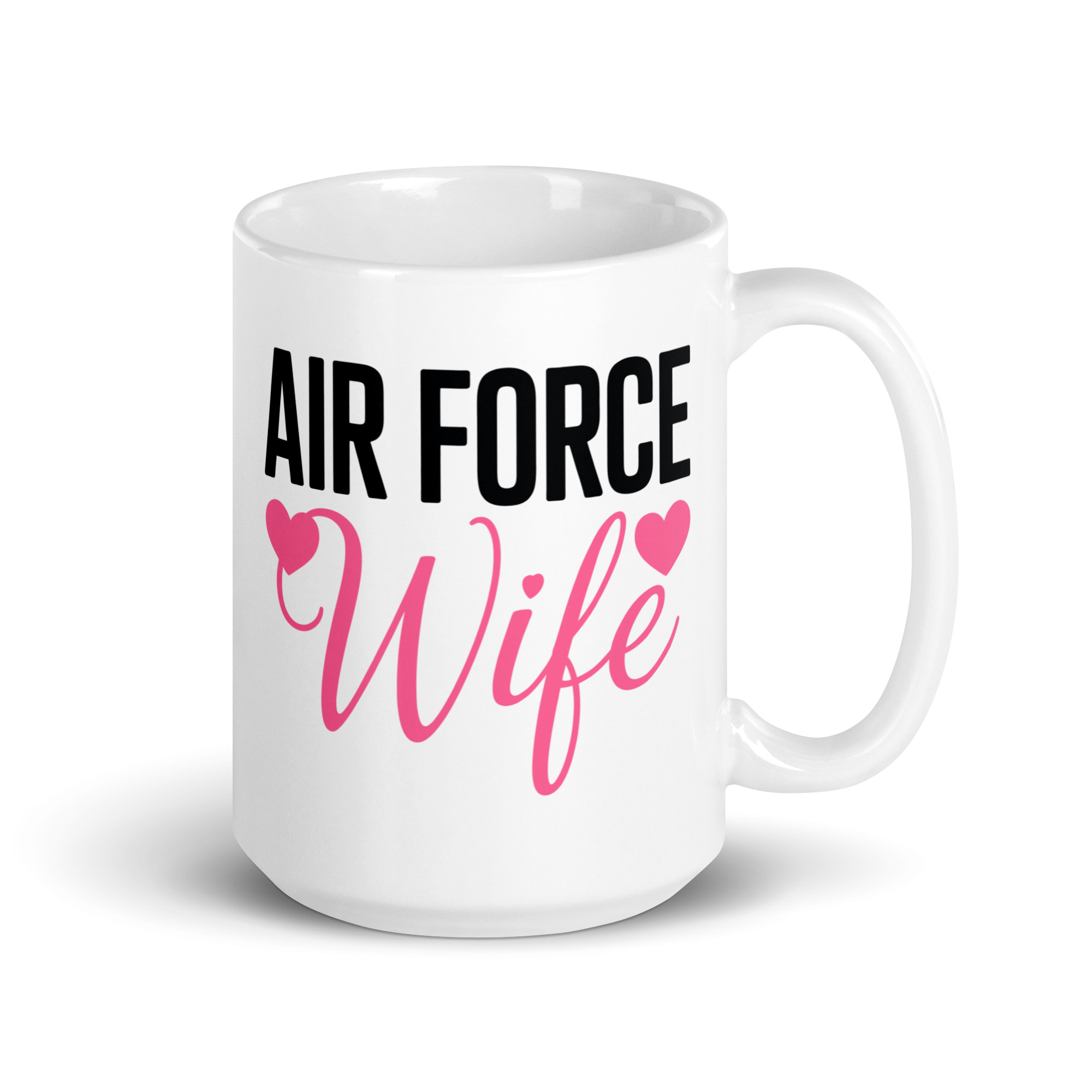 Air Force Wife - White glossy mug