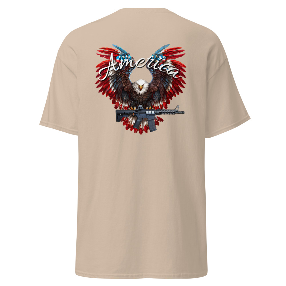  America Eagle with AR - Back Print - Graphic Tee