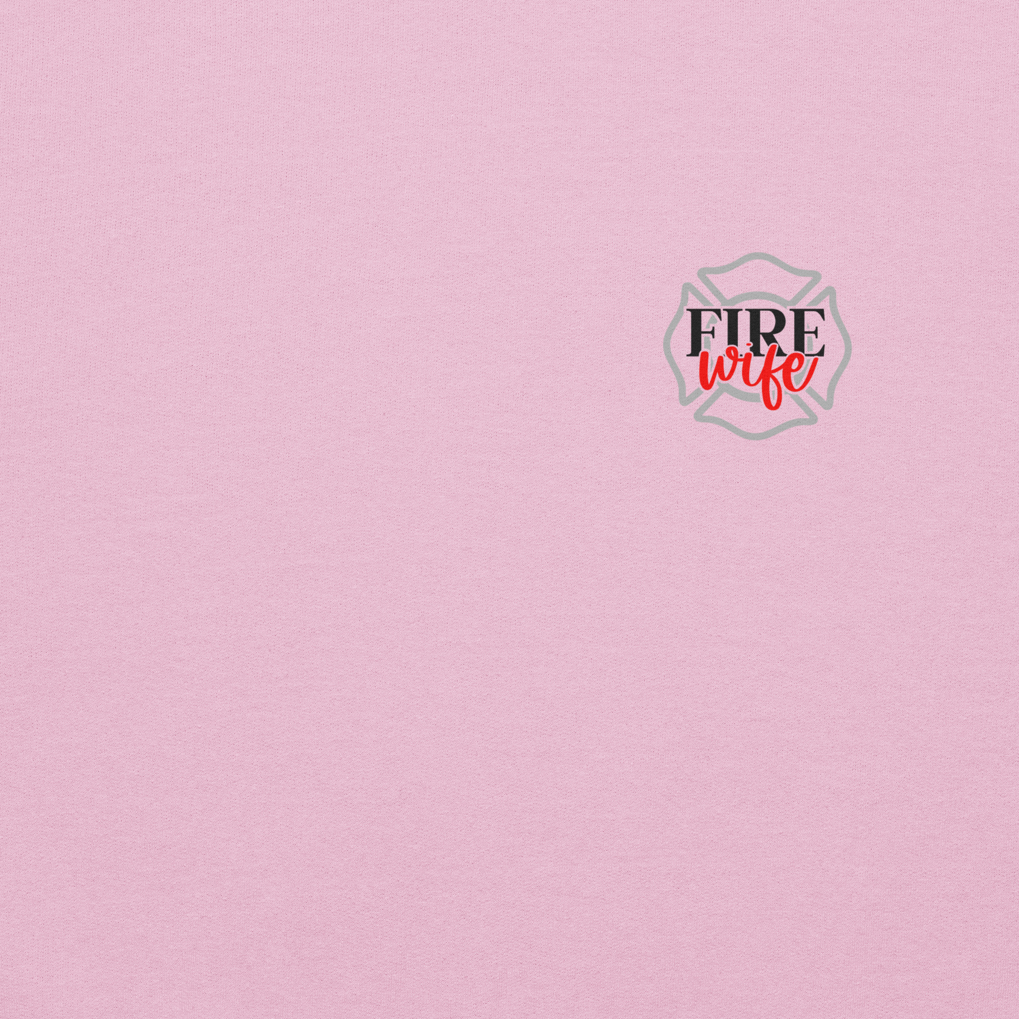 Firefighter Wife - Unisex Sweatshirt (Back Print Front Logo) view 3