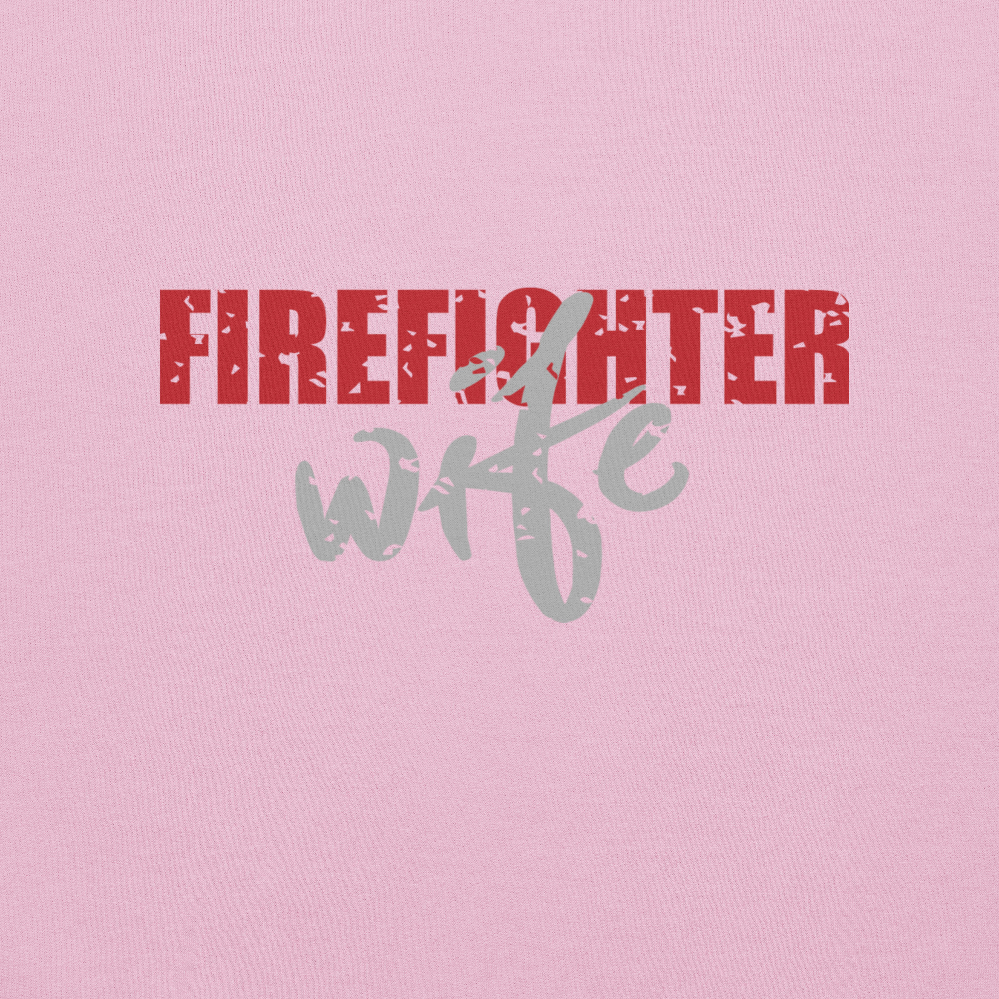 Firefighter Wife - Unisex Sweatshirt (Back Print Front Logo) view 2