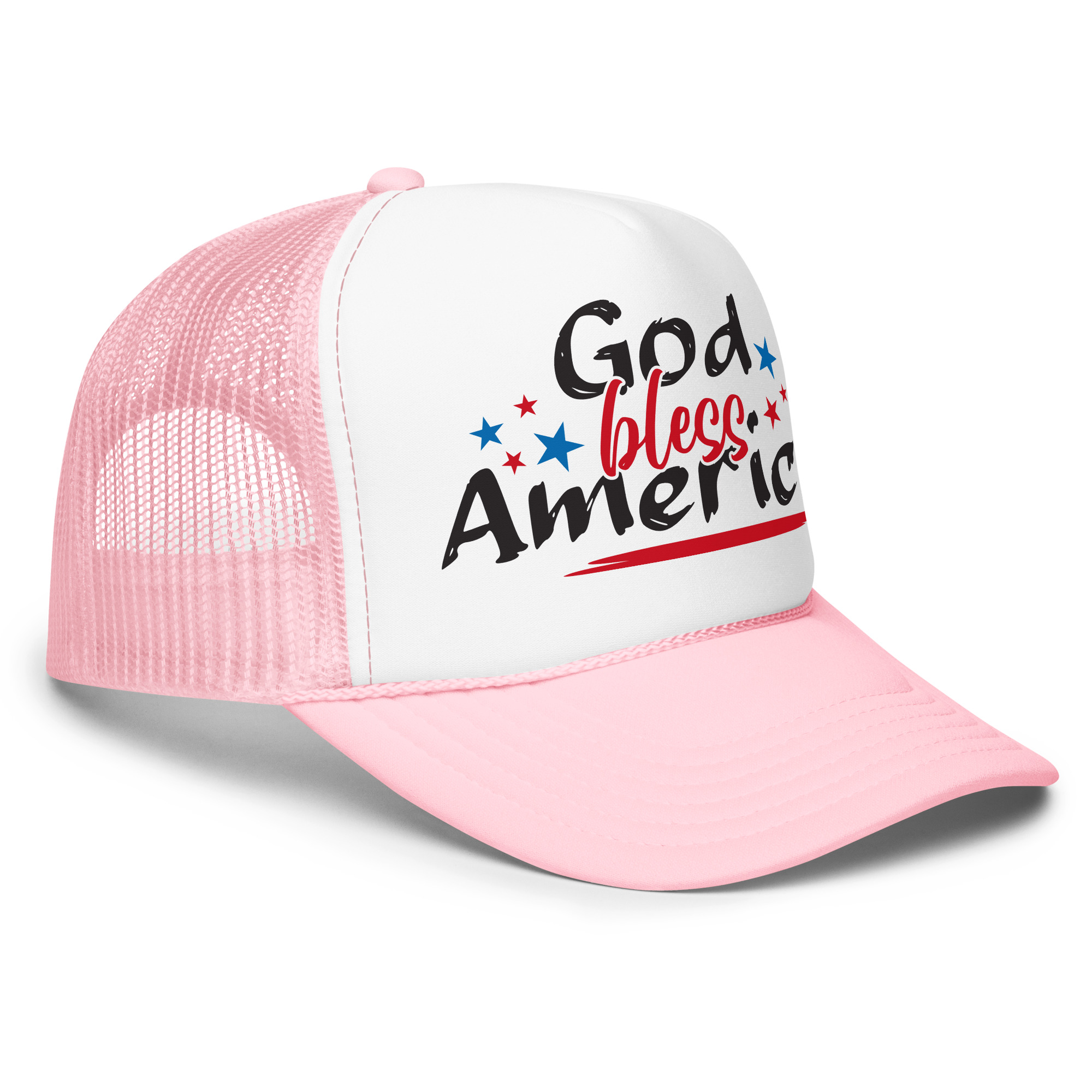 God Bless America - Trucker Hat view 2