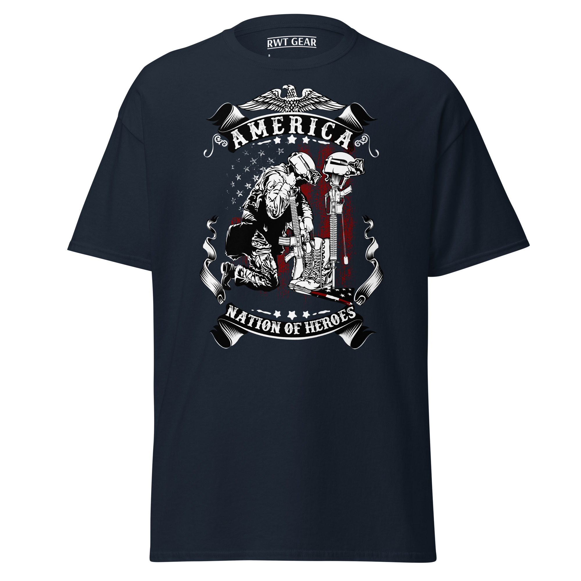 America Nation Of Heroes - Graphic Tee