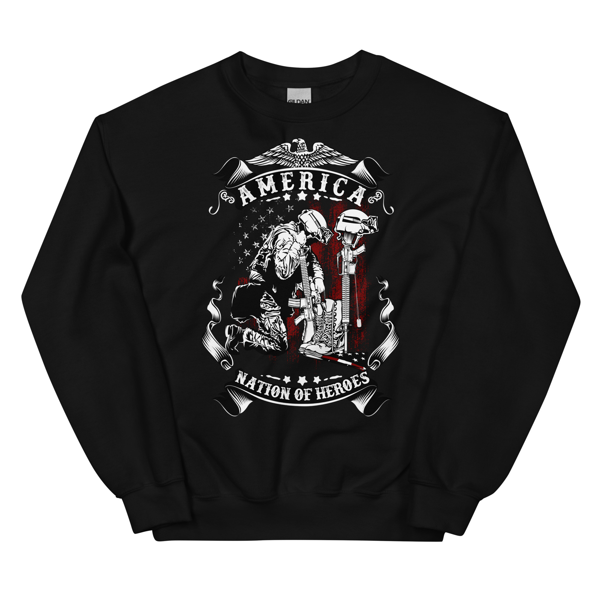  America Nation Of Heroes - Unisex Sweatshirt