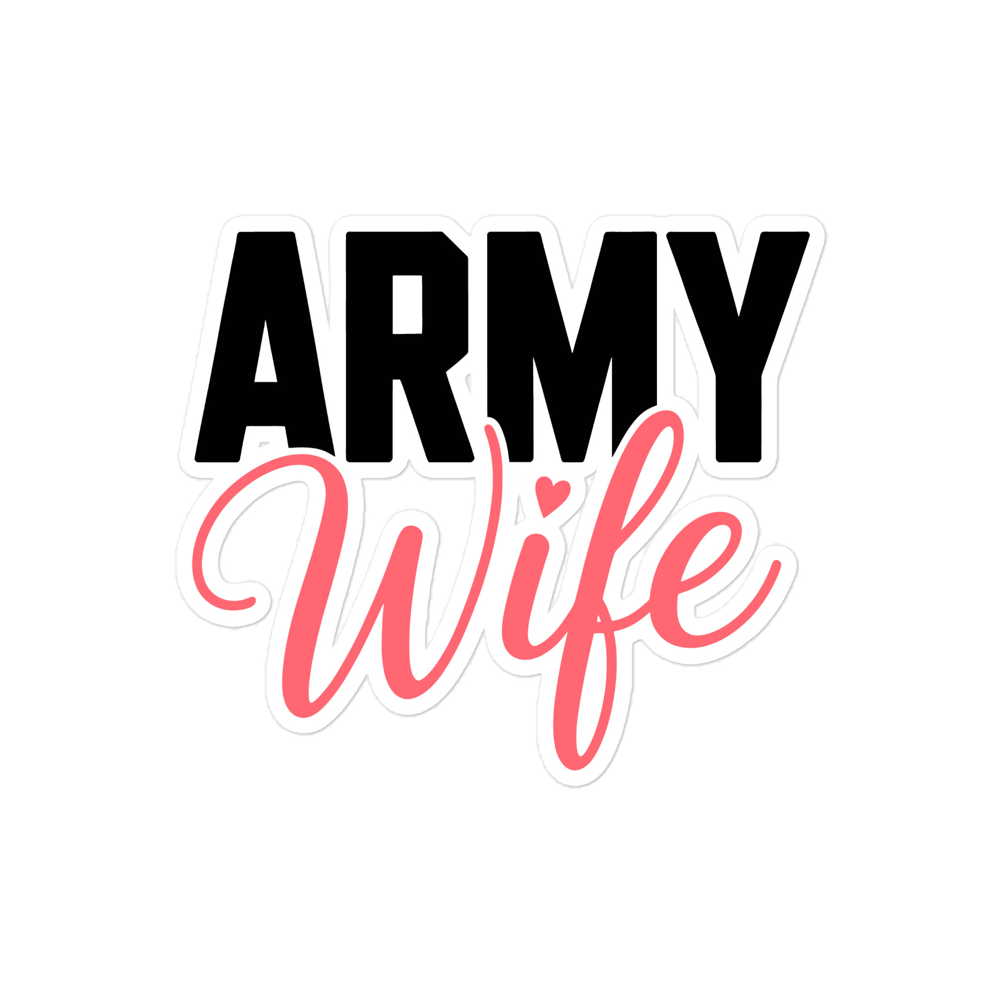 Army Wife - Die-cut sticker  view 3