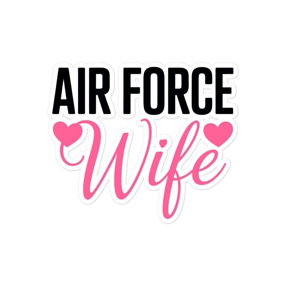 Air Force Wife - Die-cut sticker view 2