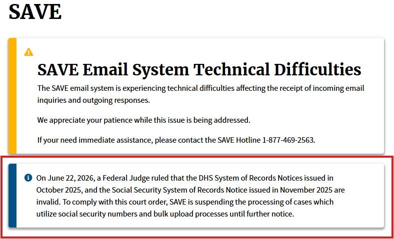 D.C. Circuit, 2–1, Keeps Overhauled SAVE Citizenship Tool Offline; Katsas Dissents