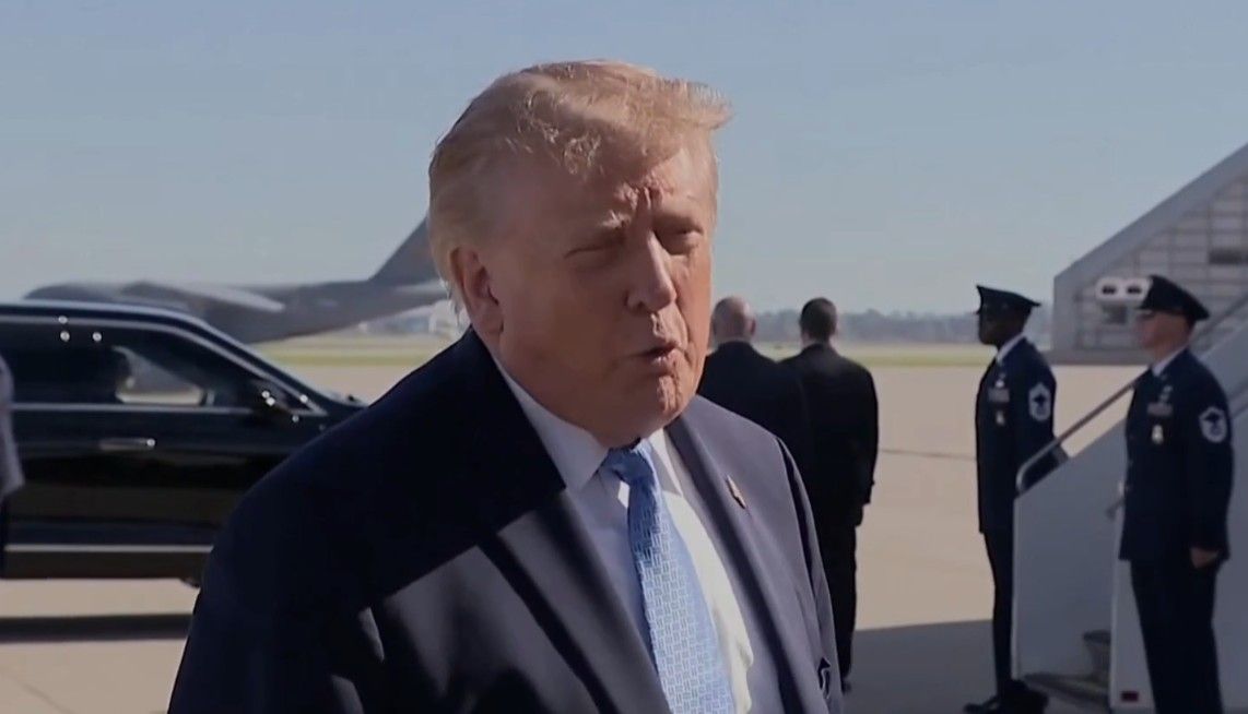 President Trump commenting on the UK arrests.