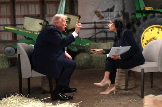 Screenshot from the Meet The Press interview.