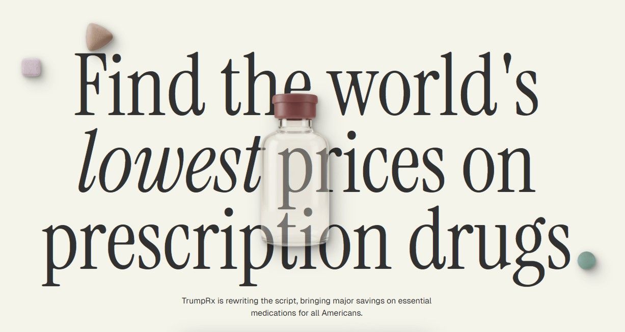 The Trump Rx website